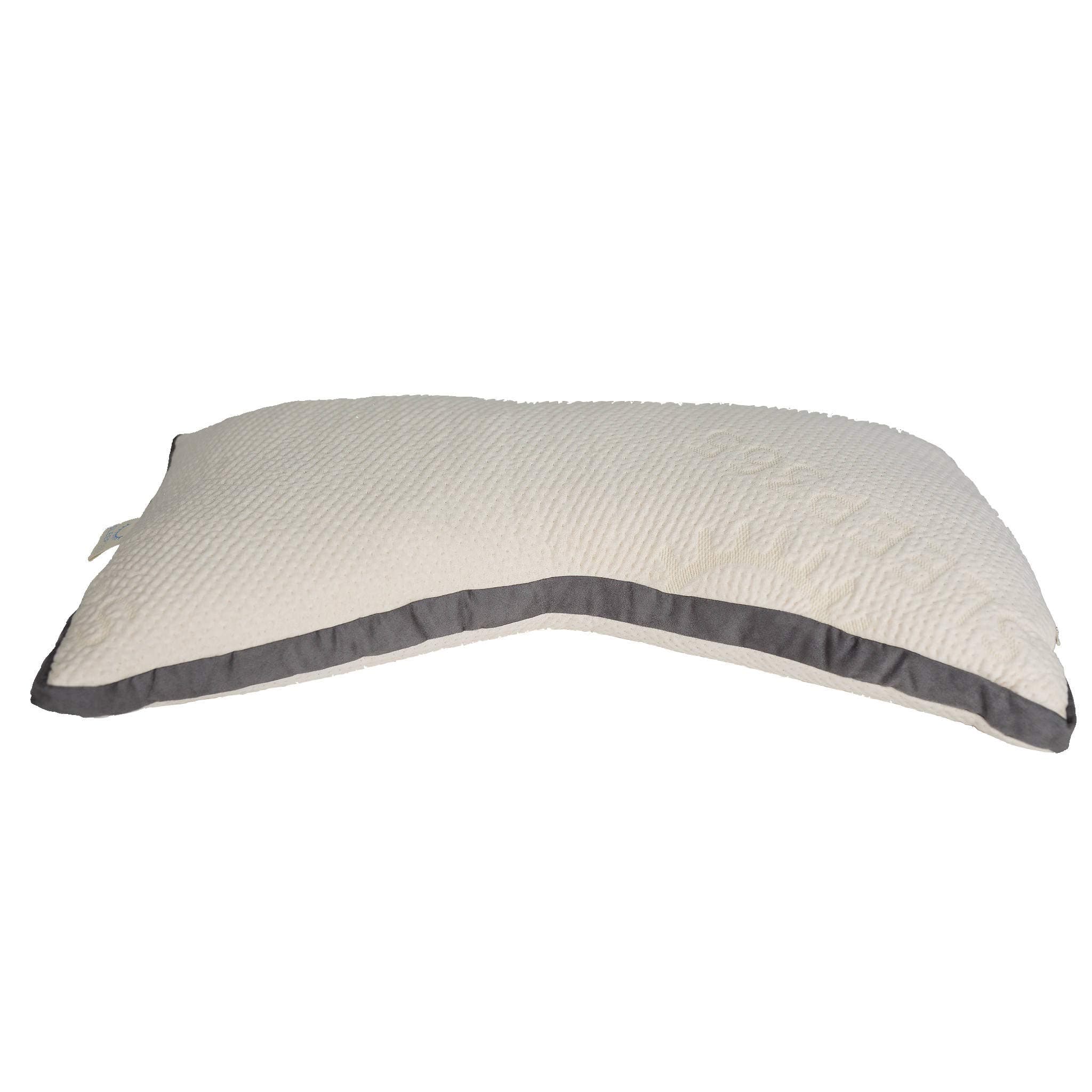 All Natural Side Sleeper Pillow - Adjustable Contoured and Ergonomic Side Pillow Made with Organic Latex and All Natural Kapok Fiber (Queen)