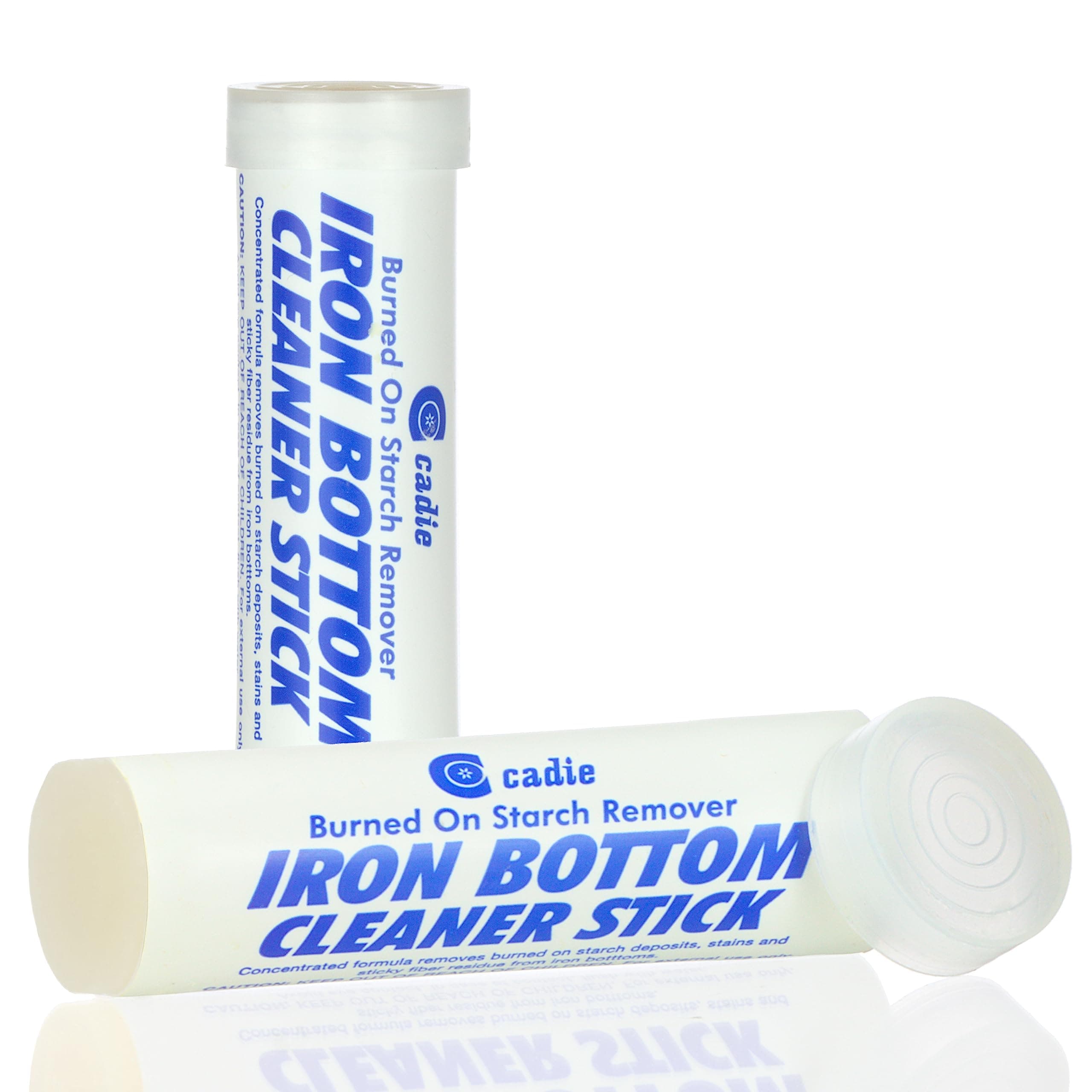 Cadie Steam Iron Cleaner Stick – Removes Build-Up Starch, Melted Fabric, Glue – Easy to Use – 2 Pack