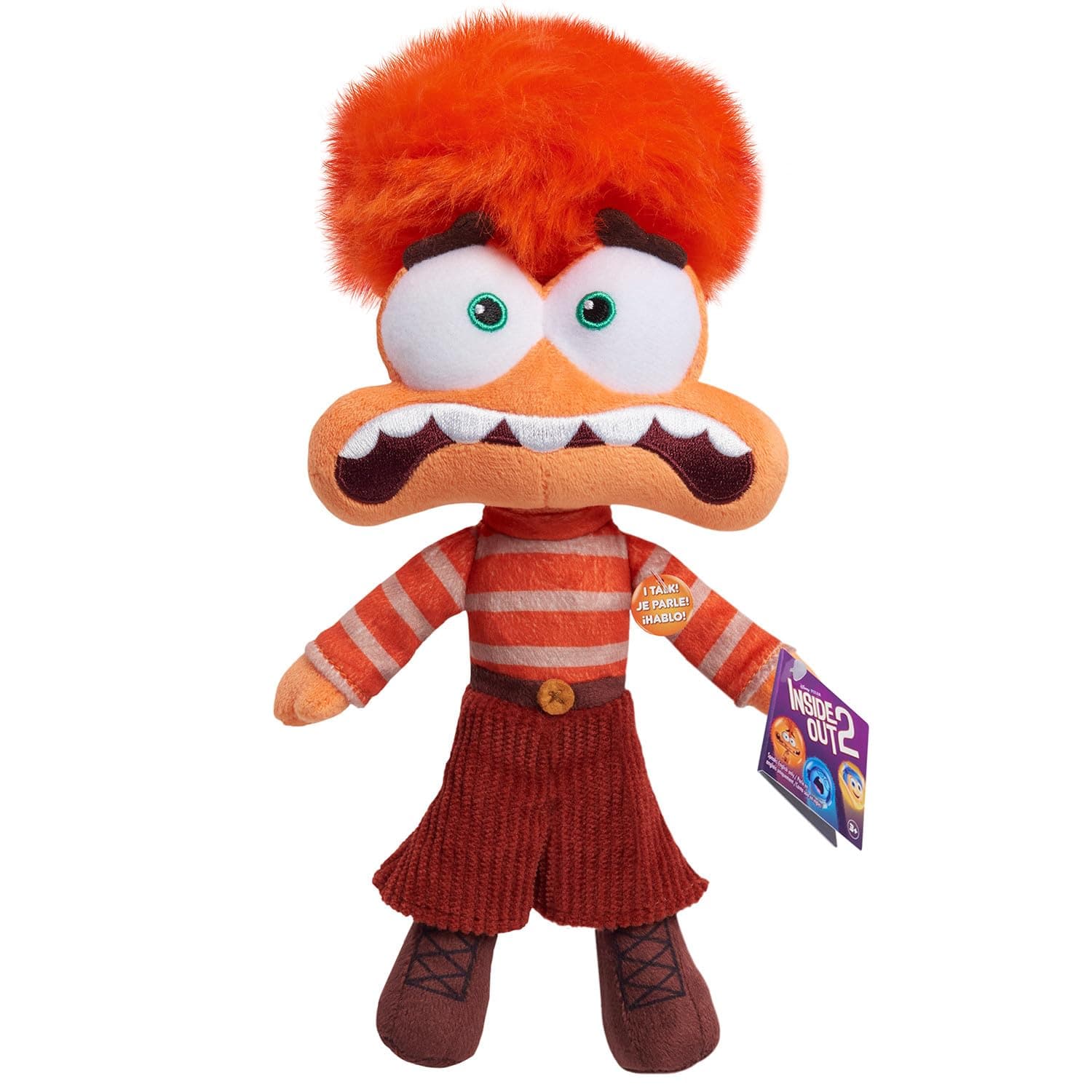 Just Play Inside Out 2 Talk It Out Small Plush - Anxiety Kids Toy For Ages 3+