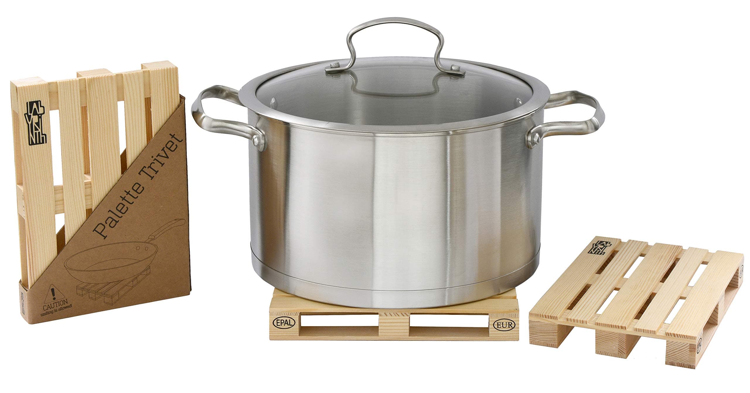 Miniature Wood Pallet Trivets Set of 2. Use Wooded Hot Pads To Protect Your Table From Hot Pans and Serving Dishes. Suitable Also As Big Wood Pallet Coasters