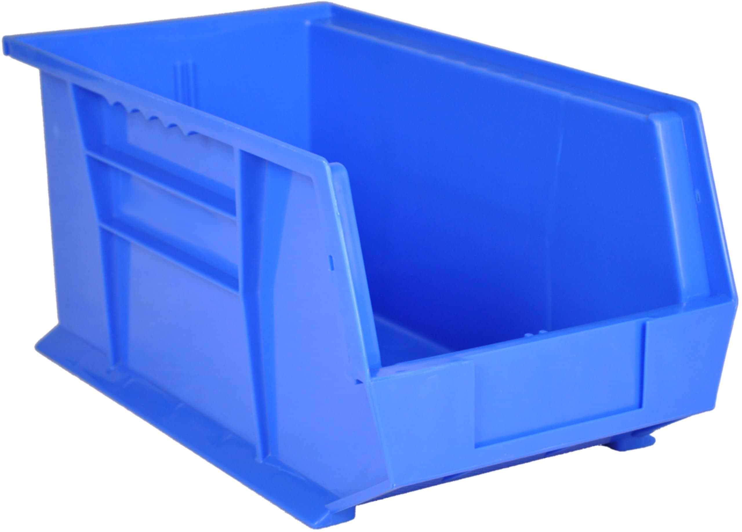 Rhino Tuff Pack of 10 x Bin40 Plastic Storage Parts Bins - Stacking Component Box Ideal for Garage Workshop or Warehouse Shelving Bin