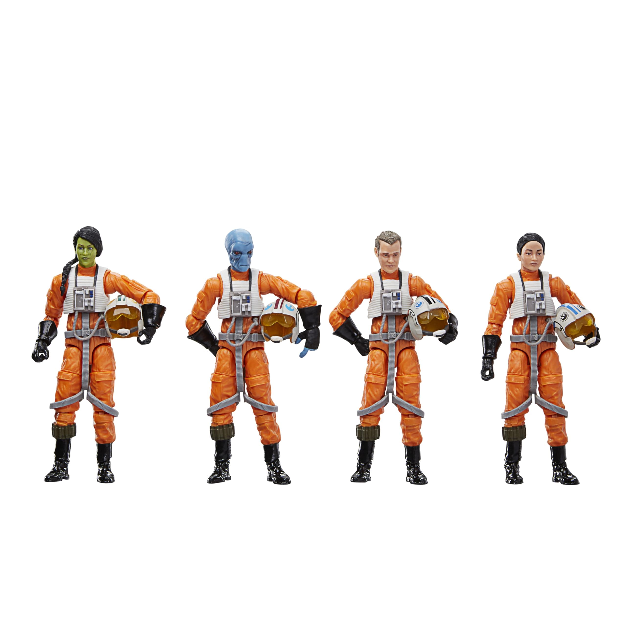 The Vintage Collection X-Wing Pilot 4-Pack, Ahsoka 3.75 Inch Collectible Action Figures