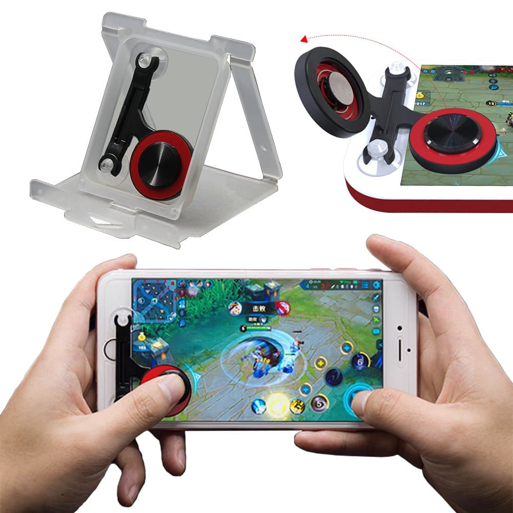 PRUGNA Mobile Joystick, Phone Game Rocker for PUBG/Fortnite/Knives Out/Rules of Survival for iPhone/Smart Phones, Touch Screen Joypad for Android/iOS (Rocker)