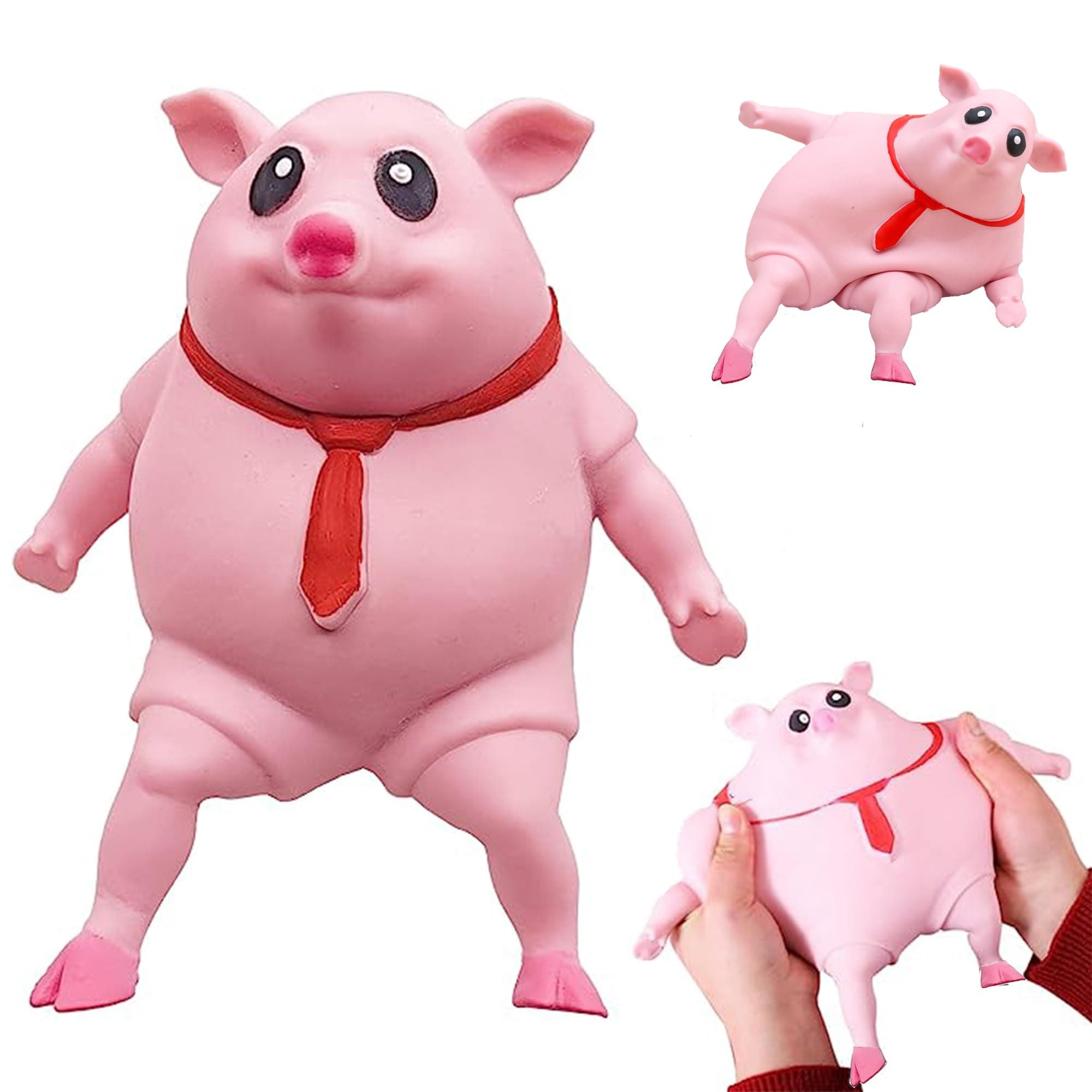 Unbreakable Pig, Squishy Pig, Jimmy The Piggy, Piggy Squeeze Toy, Pink Pig Squishy Toy, Novelty Cute Stress Toy 2025 New Decompress and Stretch Stress Squeeze for Adults