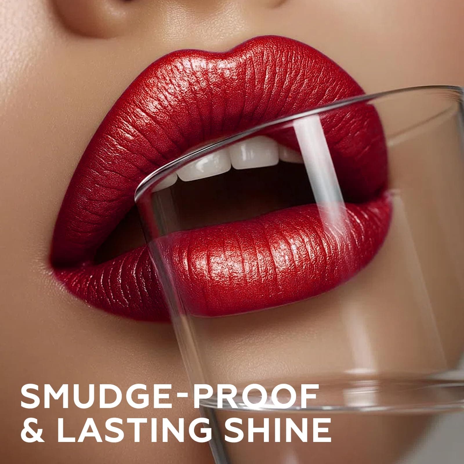 FOCALLURE Metallic Liquid Lipstick,Non Stick Cup Lip Gloss,High Impact Lip Color with Transfer-proof Wear,Long Lasting & Waterproof Lipstick Makeup for Women,Love Galore