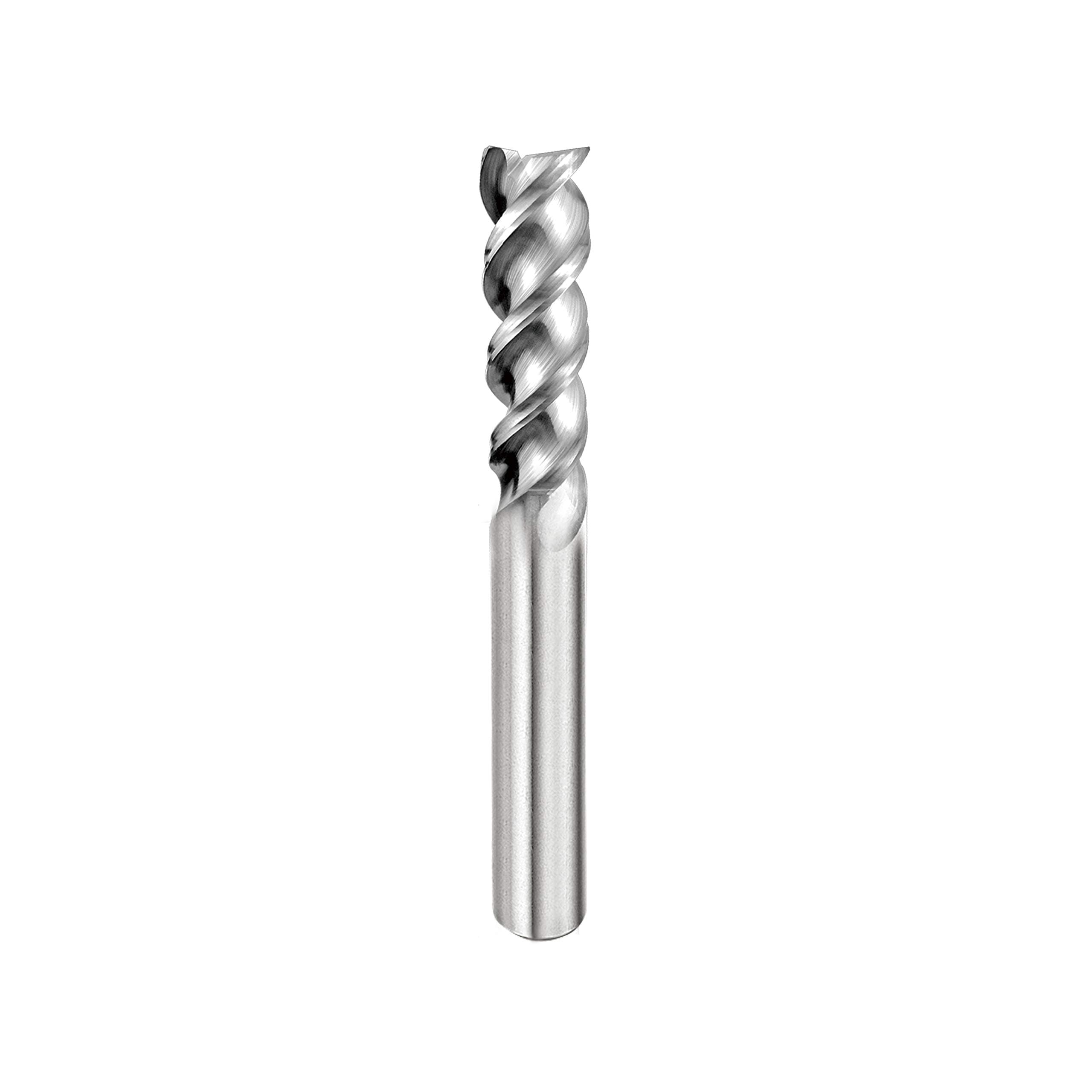 SPEED TIGER Carbide Square End Mill - 3 Flute - IAUE3/8 3 (1 Piece, 3/8") - High Feed U-Type Design - for Roughing and Finishing - for Milling Aluminum Applications – Professional Mill Bits Sets