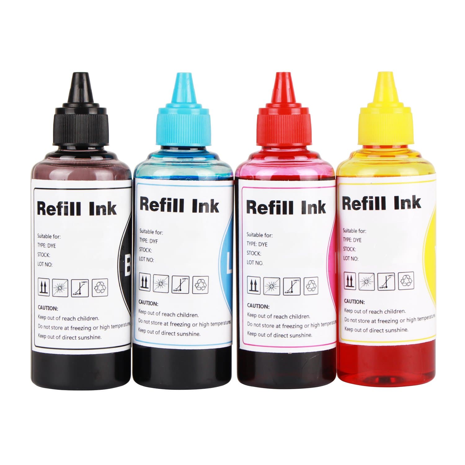 Regular Refill Ink for T252 T252XL120-BCS, T252XL220, T252XL320, T252XL420 Workforce WF-7710 WF-7720 WF-7210 WF-3630 WF-7620 WF-7610 WF-3640 WF-3620 for Refillable Cartridges or CISS