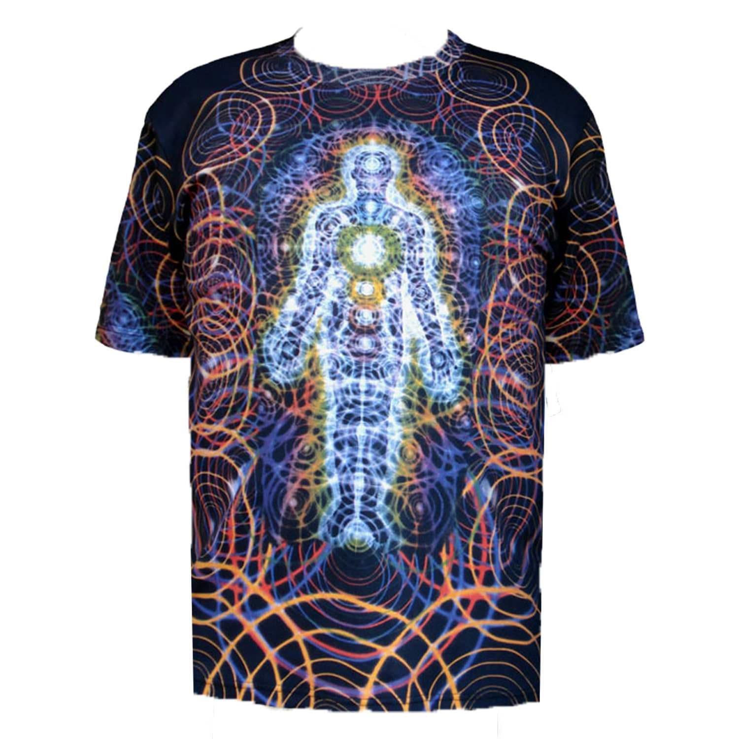 Crystal Tara Body and Mind Visionary Art Alex Grey T-Shirt CT71-46 (Extra Large)