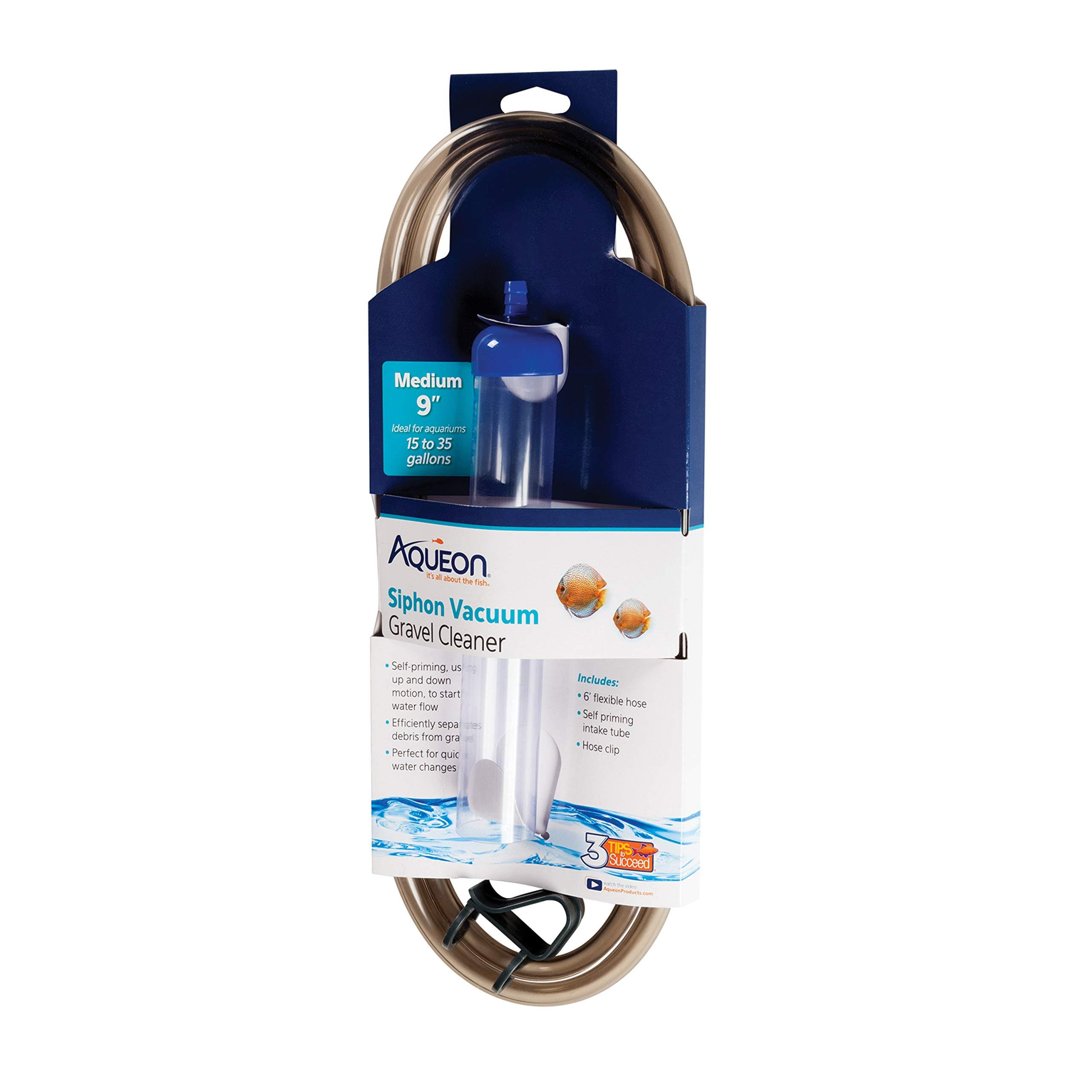 Aqueon Siphon Vacuum Gravel Cleaner Medium - 9 Inches