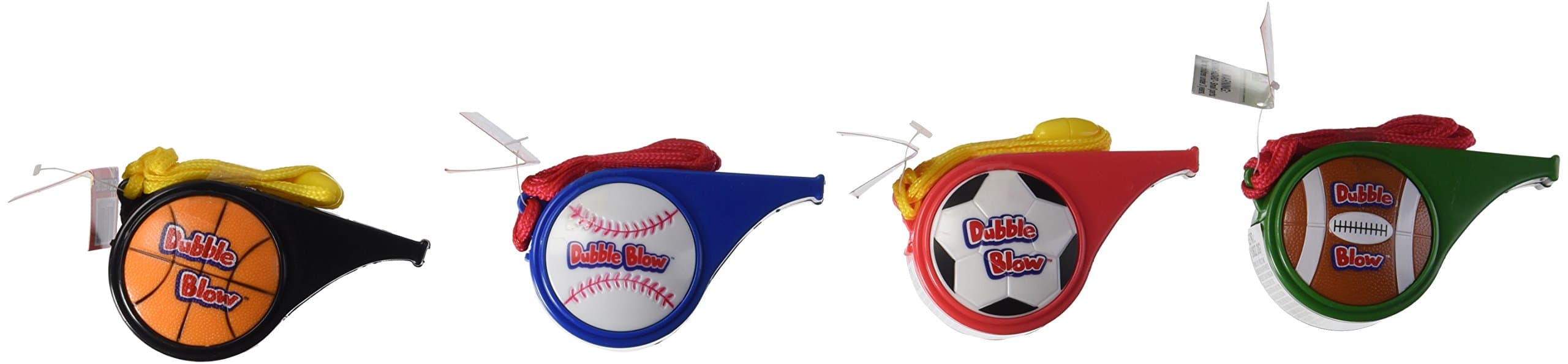 Bubble Mania Dubble Blow Gum Tape Whistler, (Pack of 12)