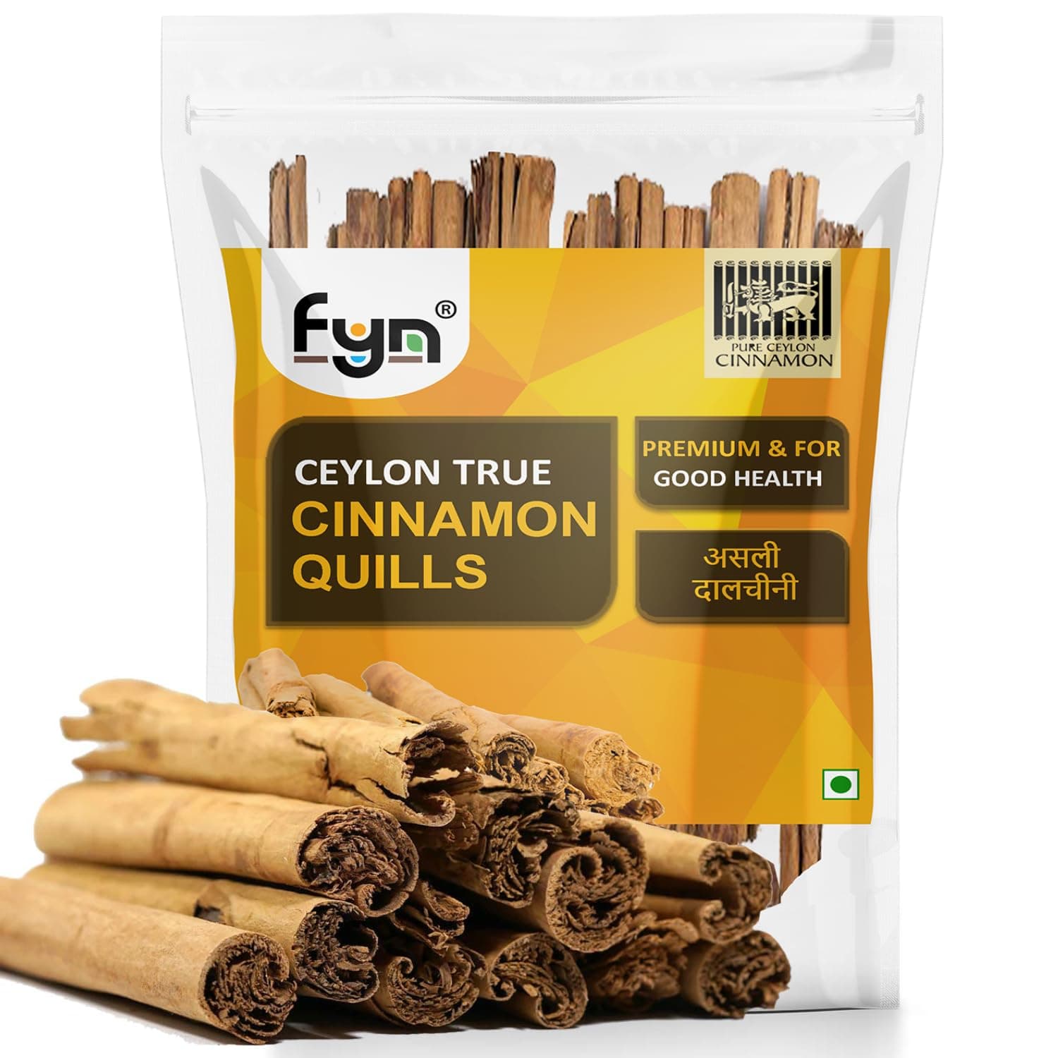 FYN Ceylon Cinnamon Sticks (100g) - True Sri Lankan Dalchini Sticks Roll | Authentic Quills | Original | Whole Spice | World's Finest | Low Coumarin