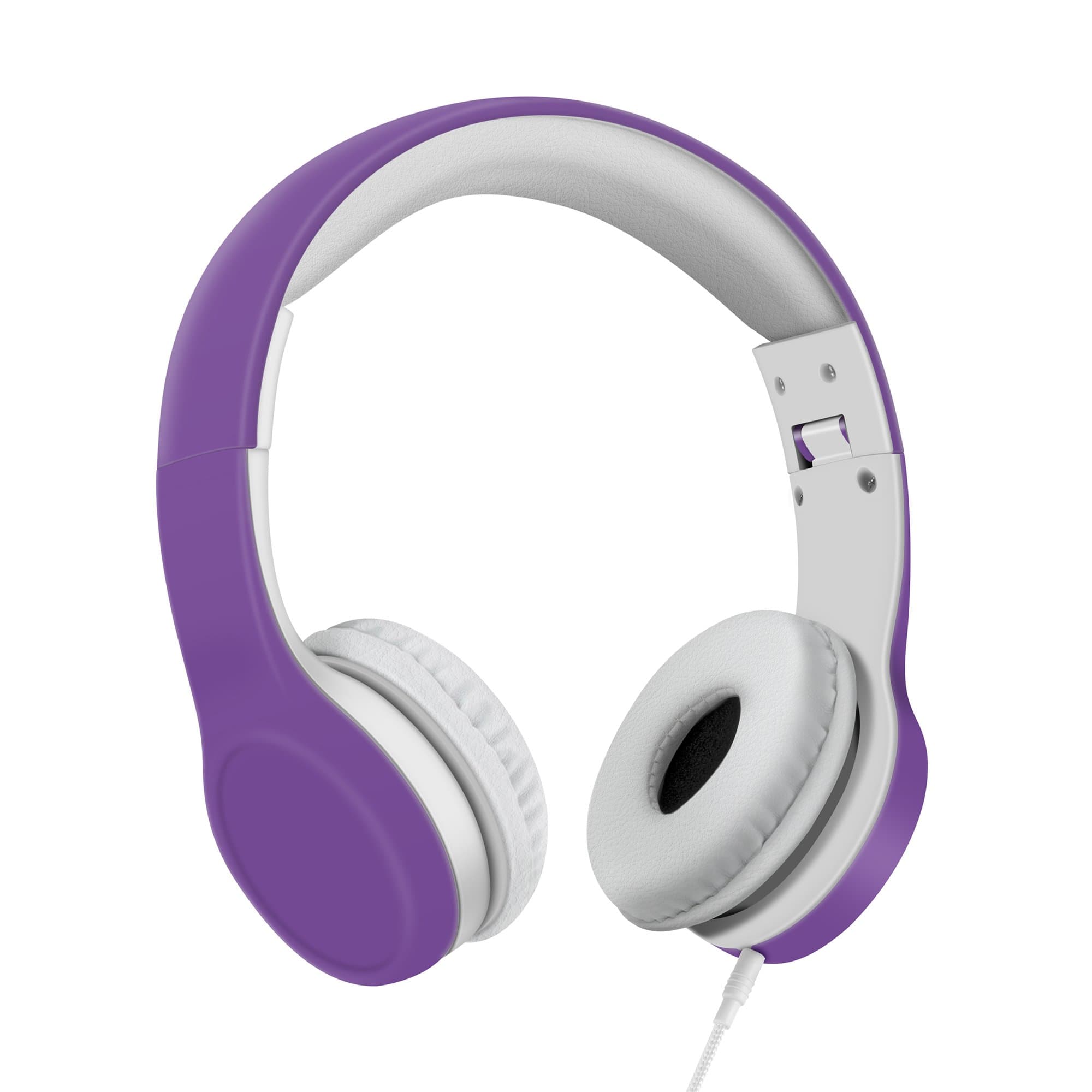 RBIDELI Over-Ear Kids Headset With 93db Volume Limited Headphones For Children, Foldable Headphones For Kids(purple)