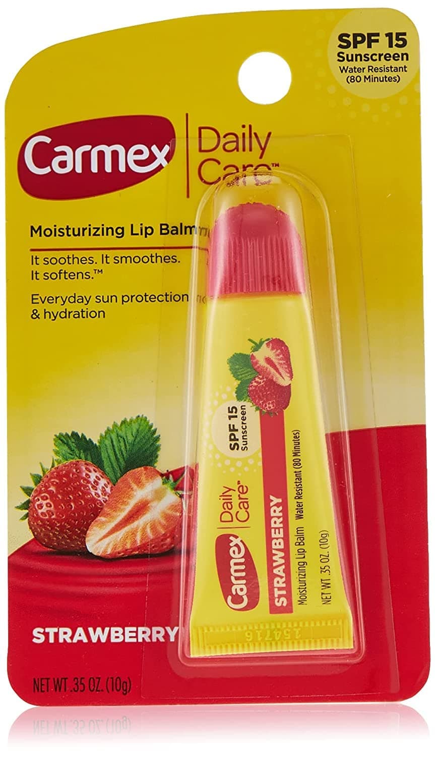 Carmex Moisturizing Lip Balm Fresh Strawberry, 10 Gm
