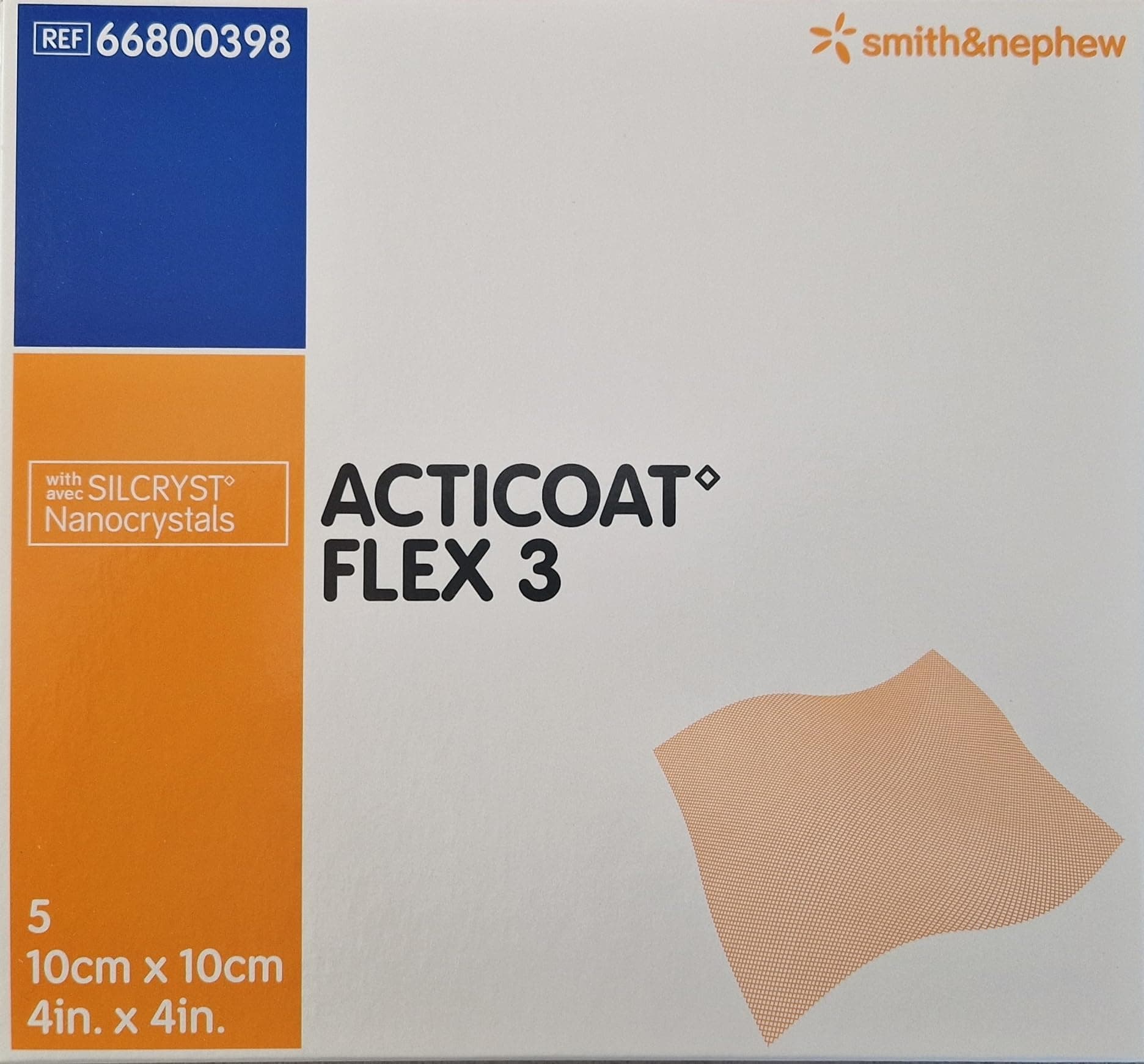 Acticoat 3513256.0 Flex 3 10cm x 10cm box of 5