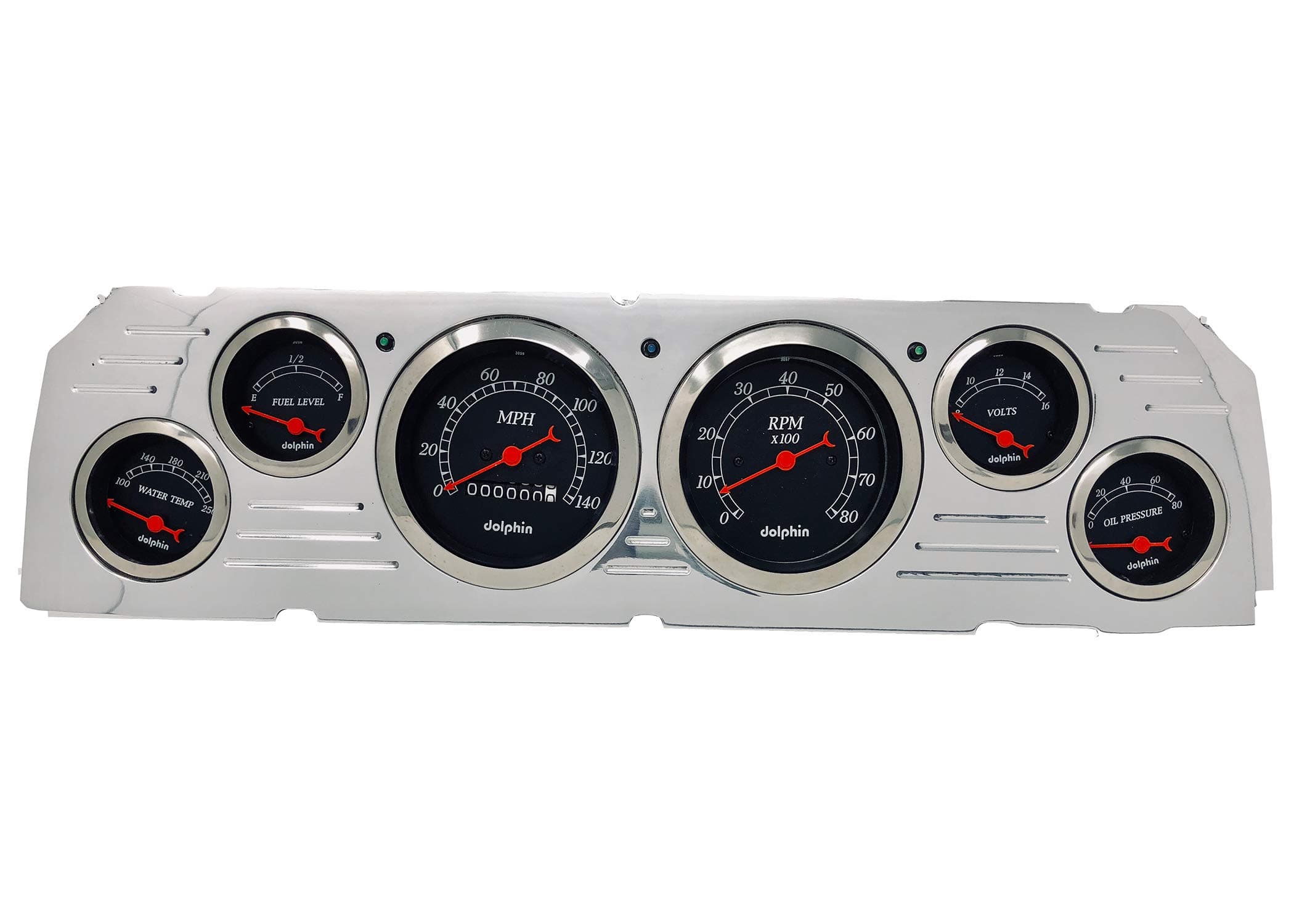 1964 1965 1966 Chevy Truck 6 Gauge Dash Cluster Panel Set Mechanical Black