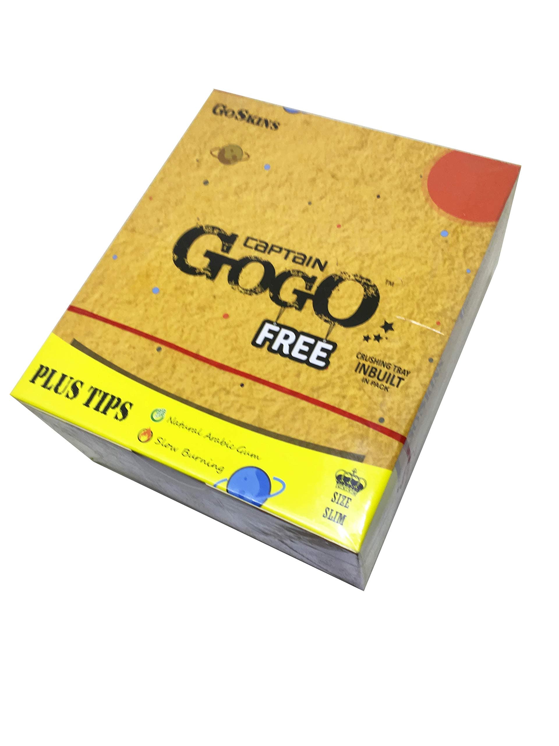 Captain Gogo Go Skins Smoking Paper Plus Tips (Pack of 22) by Treasure House