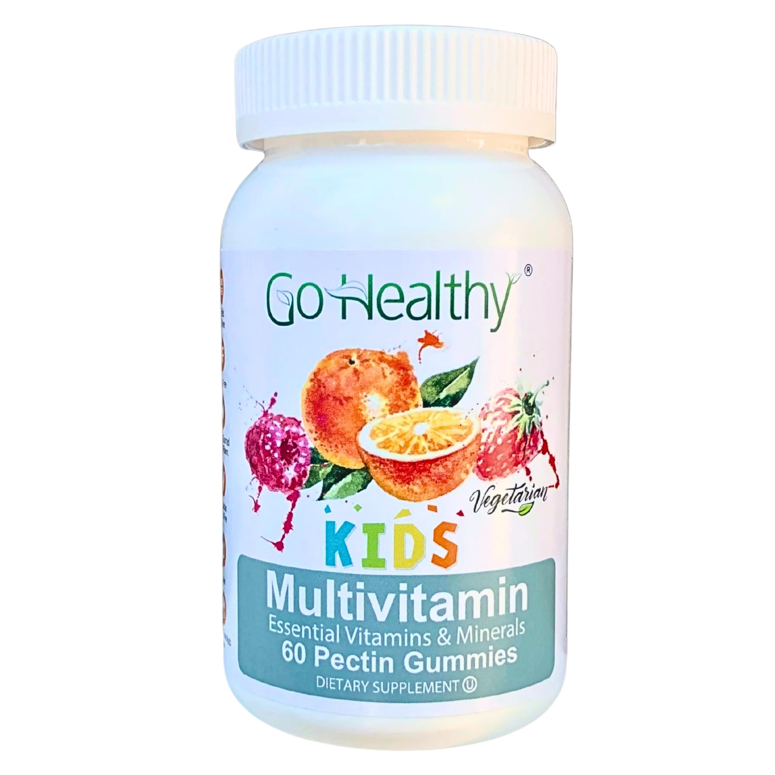 Go Healthy Kids Multivitamin Gummies, Immune Support, Kids Vitamin Gummies, Kosher Kid Vitamin, Halal, Non-GMO, Gluten-Free Tasty Gummy - 30 Servings