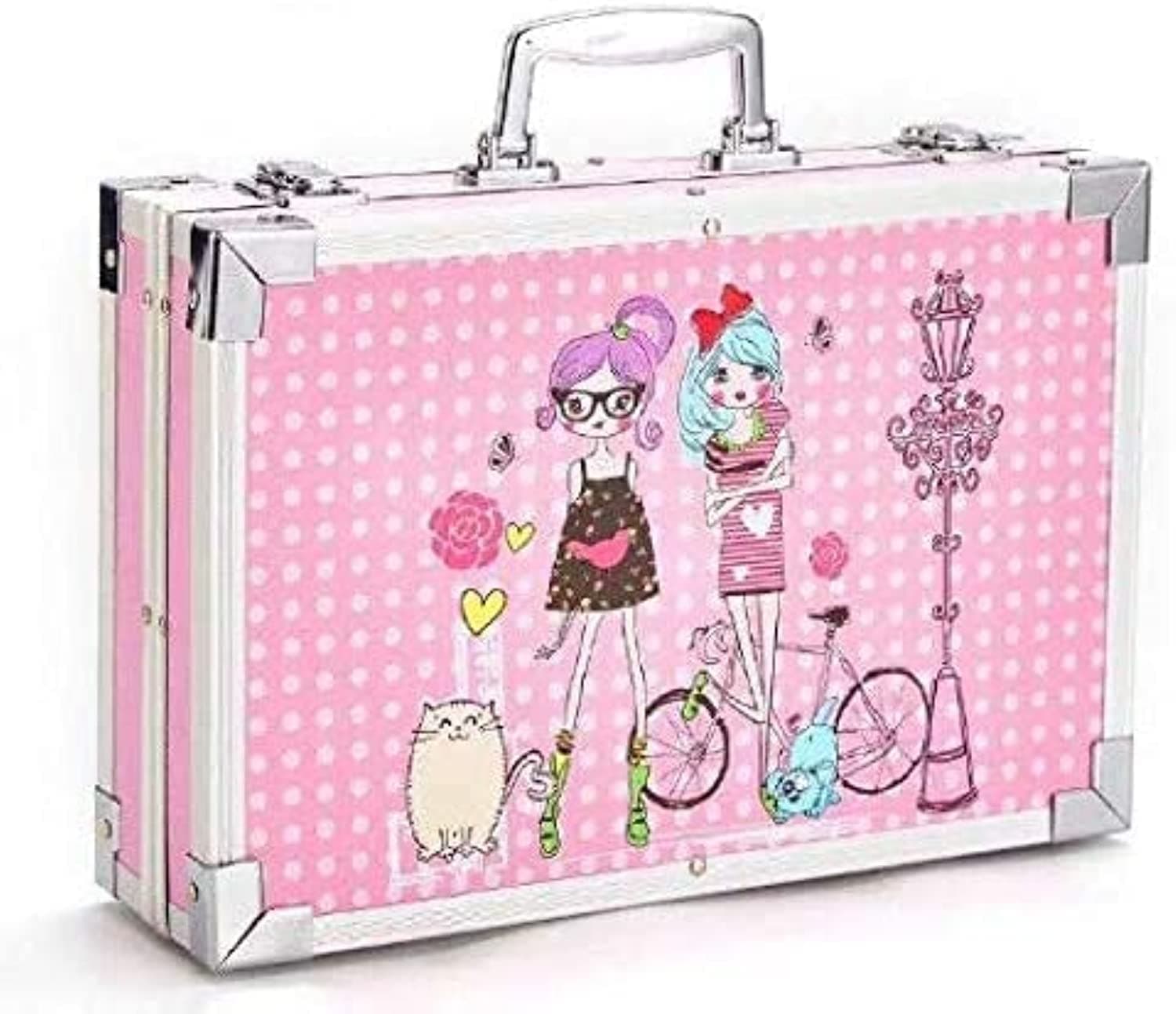 Deluxe 145-Piece Art Set for Kids – Unicorn Animation Theme | Complete Drawing & Painting Kit with Crayons, Watercolors, Pencils, Markers & Case – Ideal Gift for Girls & Boys