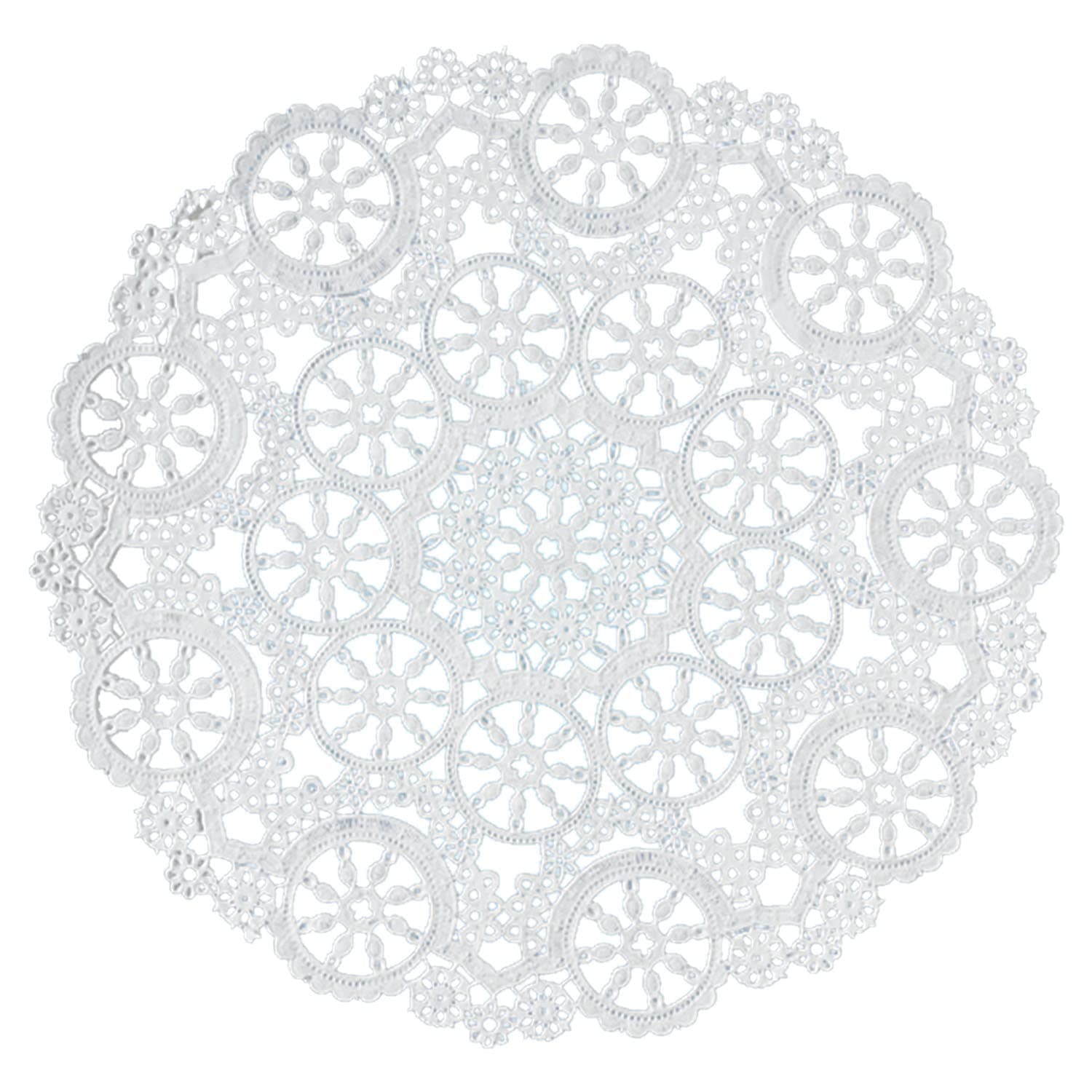 Royal Lace Fine Quality Paper Products, Medallion Lace Round Paper Doilies, 4-Inch, White, 1 Piece, Pack of 40 each