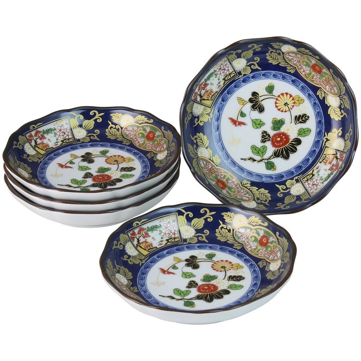 Arita yaki CtoC JAPAN Plate x5pcs set Porcelain Size(cm) Diameter 14x3 ca083391