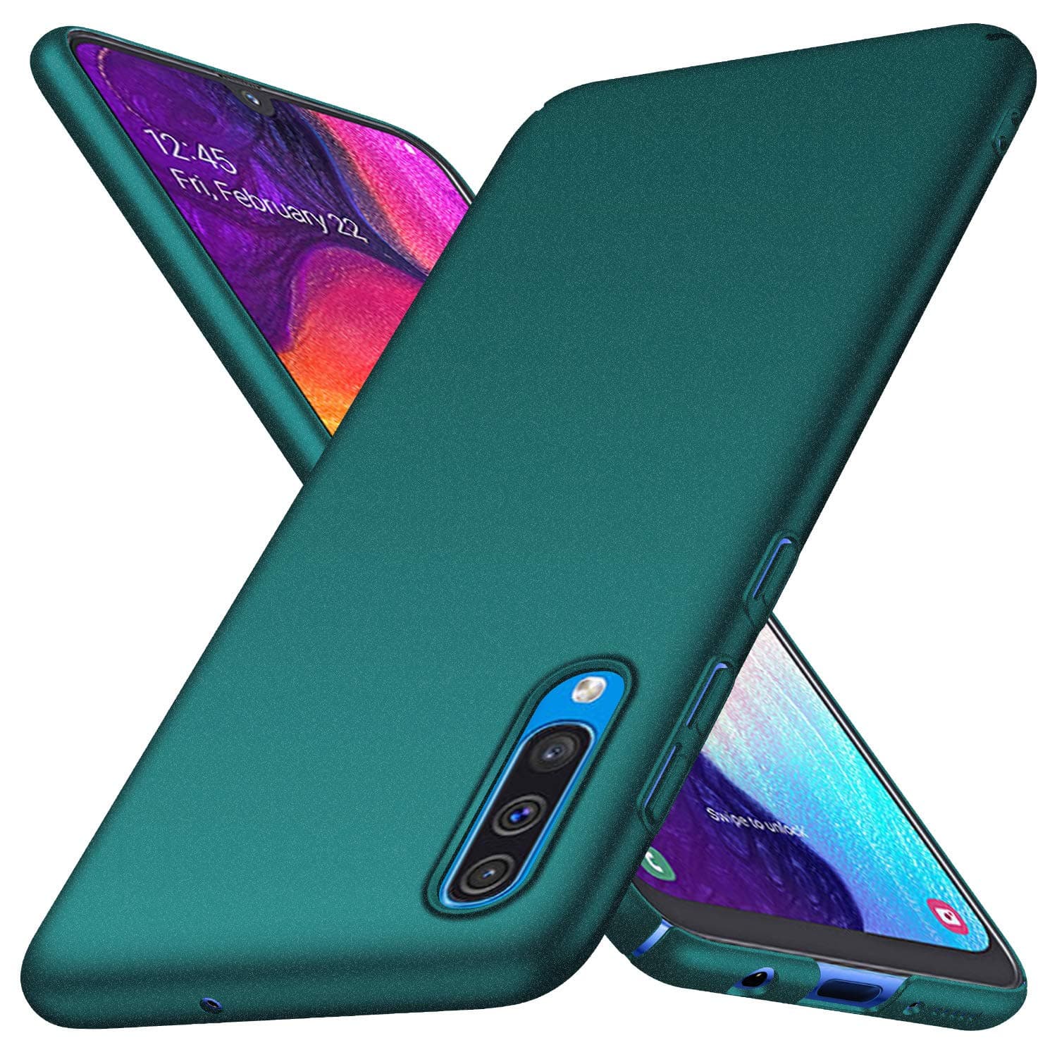 Samsung Galaxy A50 Case, Almiao [Ultra-Thin] Minimalist Slim Protective Phone Case Back Cover for Samsung Galaxy A50 (Gravel Green)
