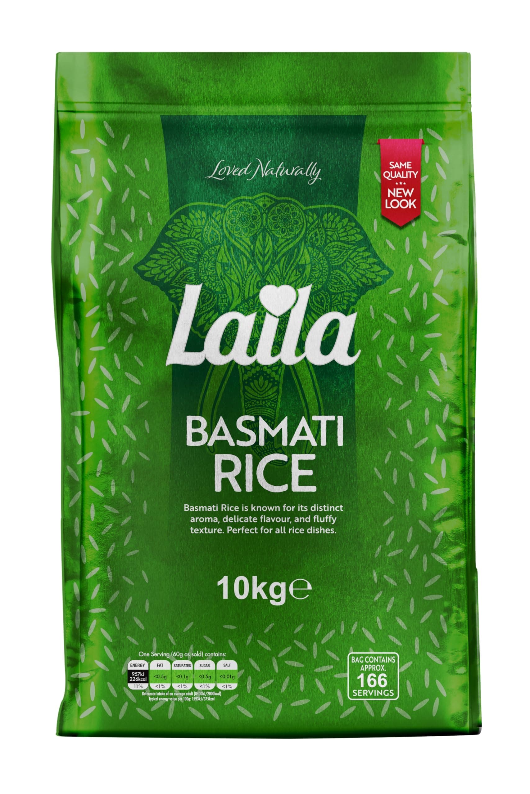 Laila Basmati Rice Long Grain Naturally Aged 10Kg
