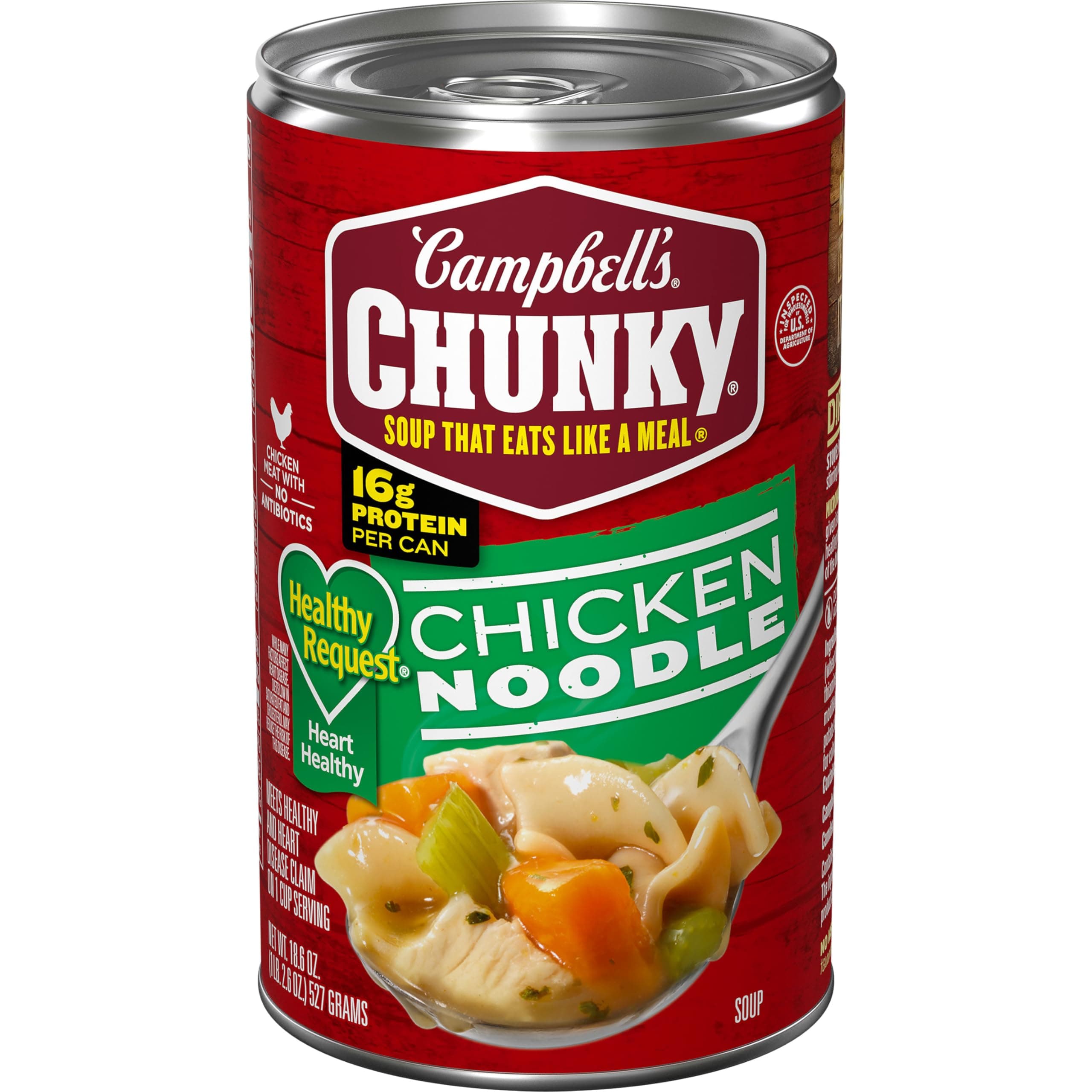 Campbell's Chunky Healthy Request Chicken Noodle Soup, 18.6 oz Can