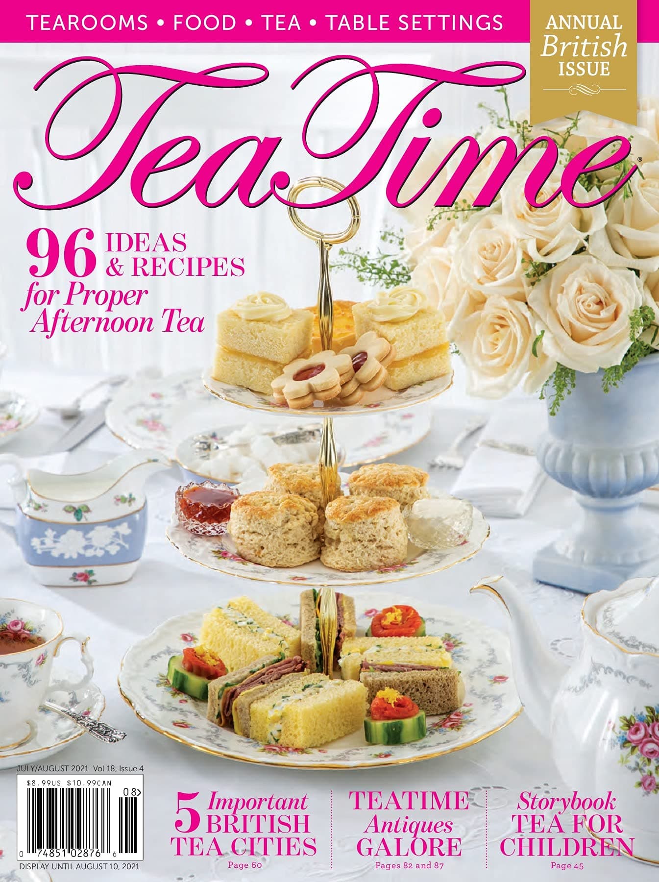 Tea Times Magazine July August 2021 Ideas & Recipes [Single Issue Magazine] Hoffman Media Unknown Binding