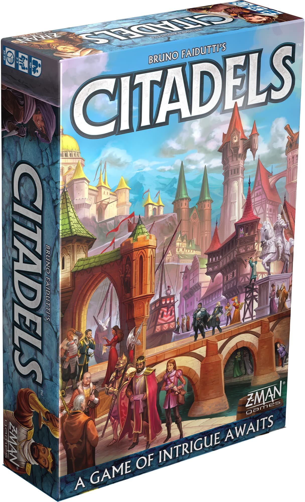 Asmodee Citadels Revised Edition Board Game - Master Builder Showdown, Medieval Strategy Game for Kids & Adults, Ages 10+, 2-8 Players, 30-60 Min Playtime