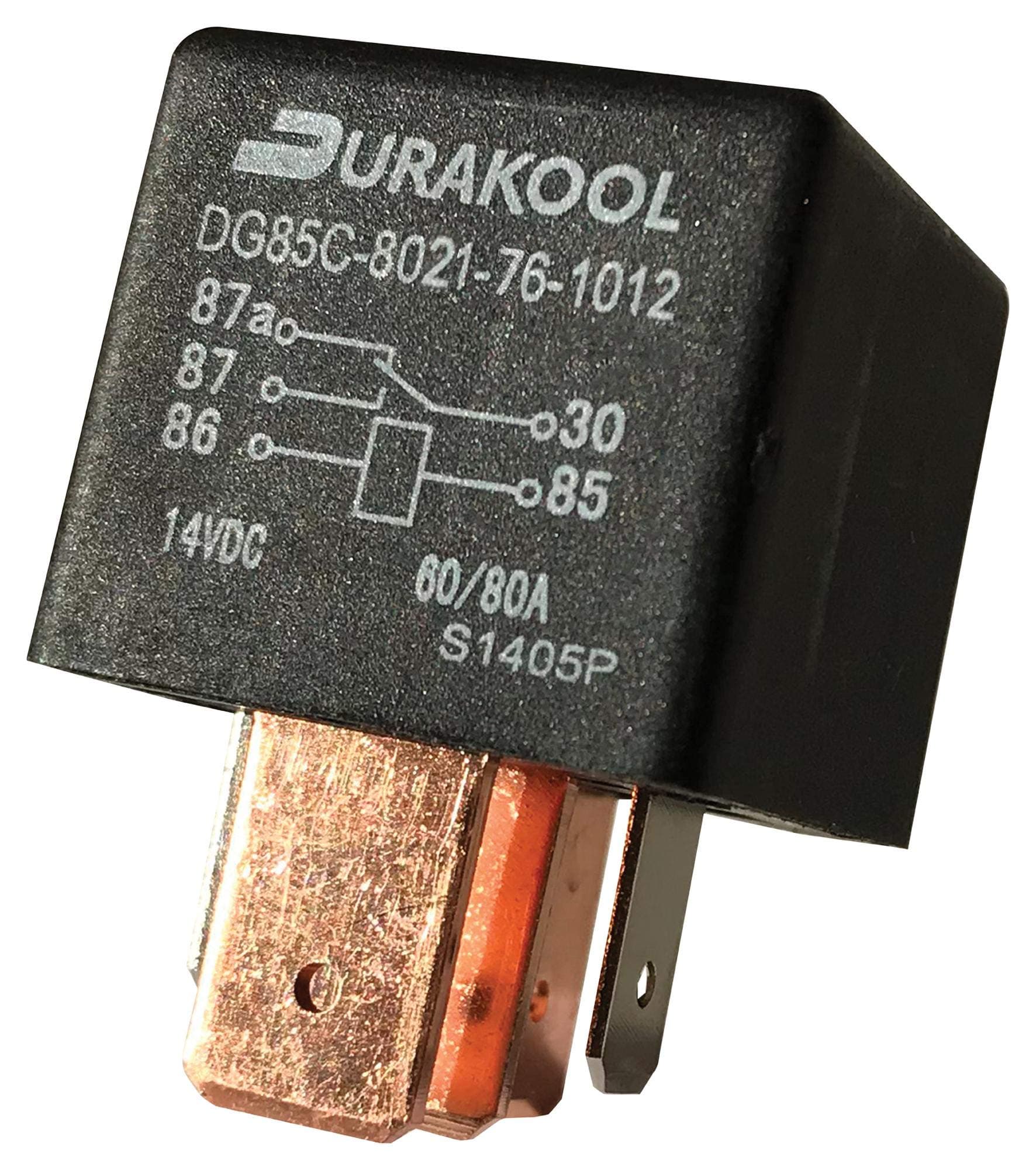 Durakool Automotive Relay, Spst-No, 12Vdc, 80A - DG85C-8021-76-1012