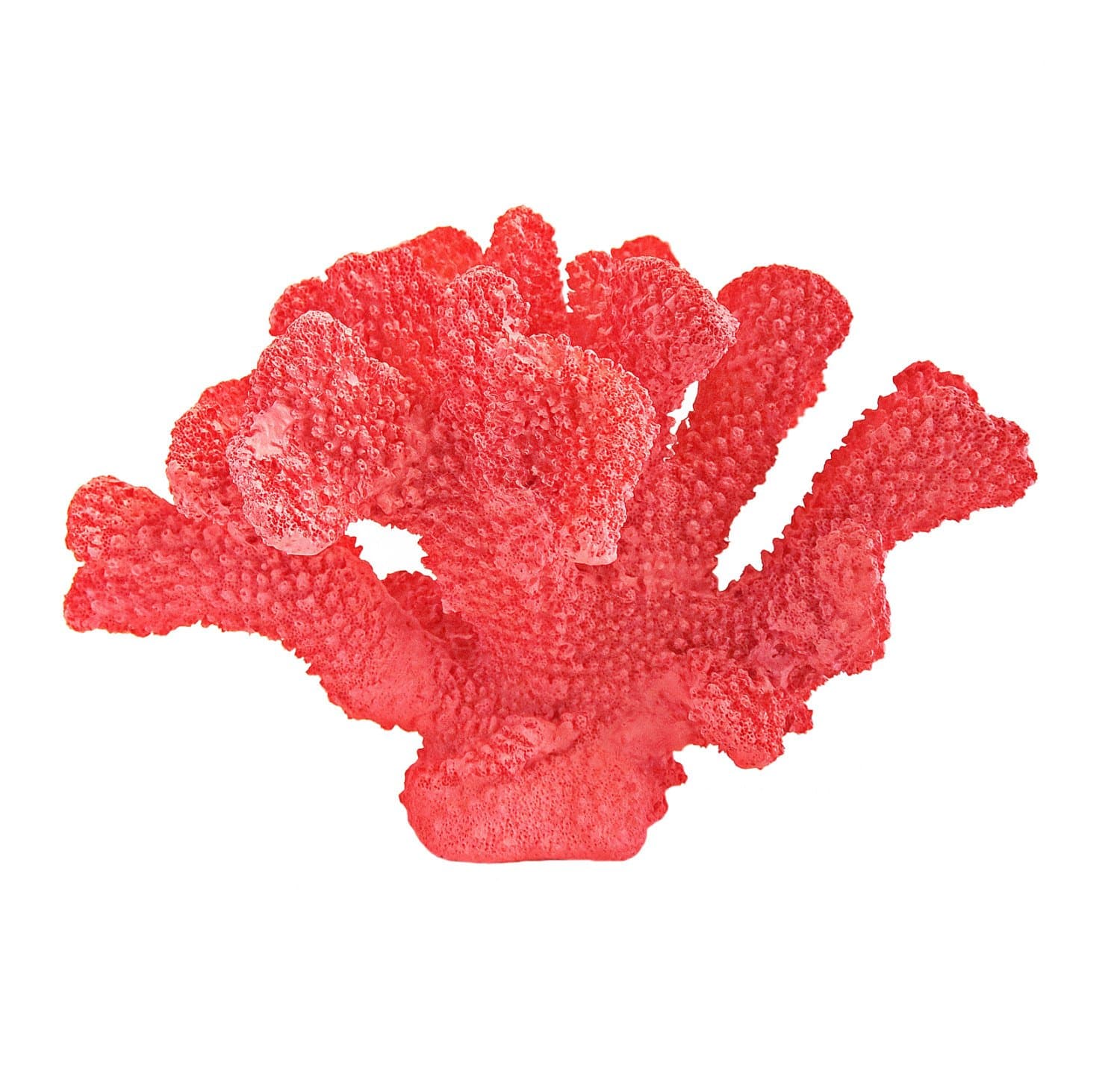 Large Decorative Coral Polyresin Figurine - Nautical Beach Style Decor, Coastal Decor, Faux Sea Coral Reef, Ocean Theme Decor