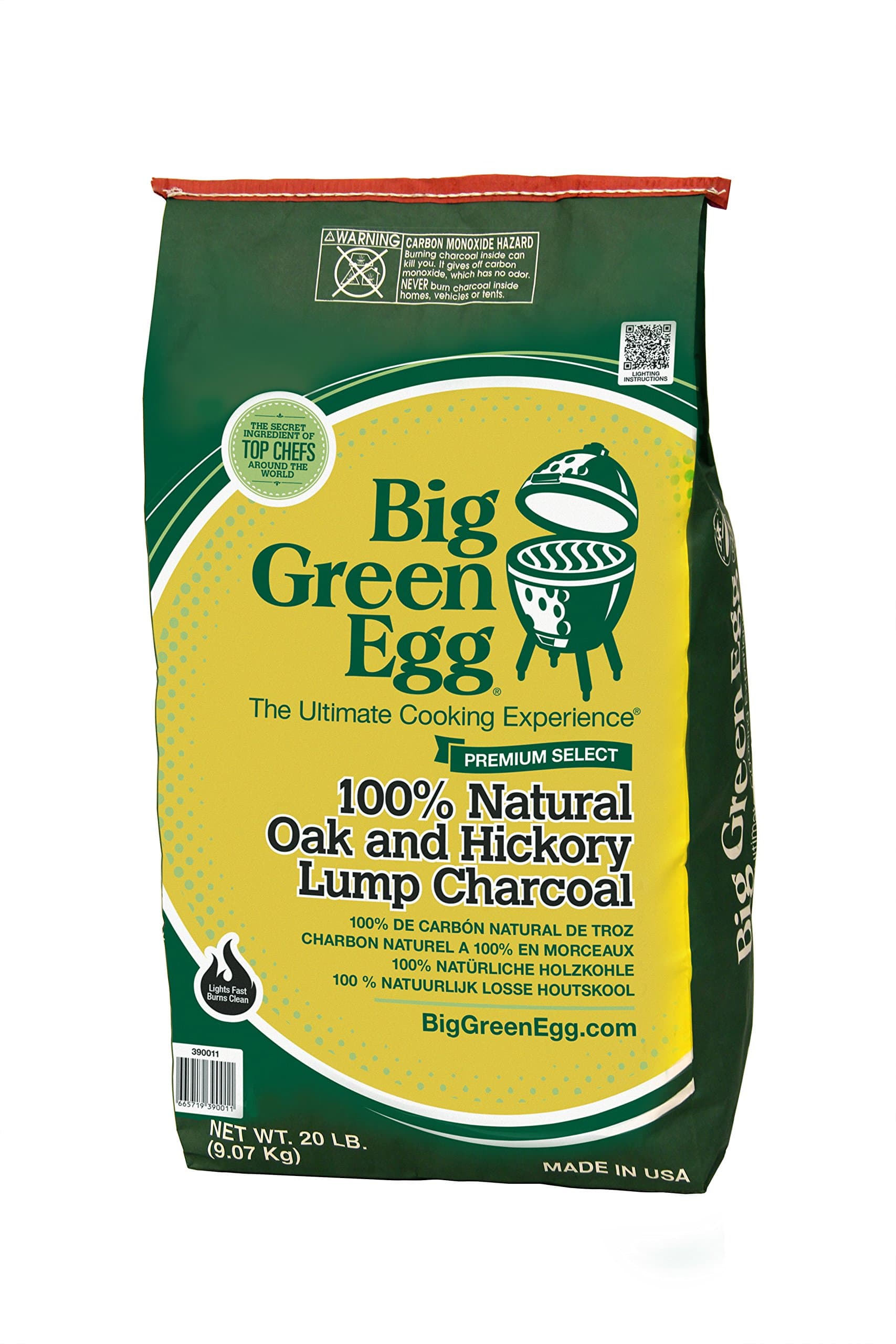 Big Green Egg Premium 100% Natural Lump Charcoal - 8kg