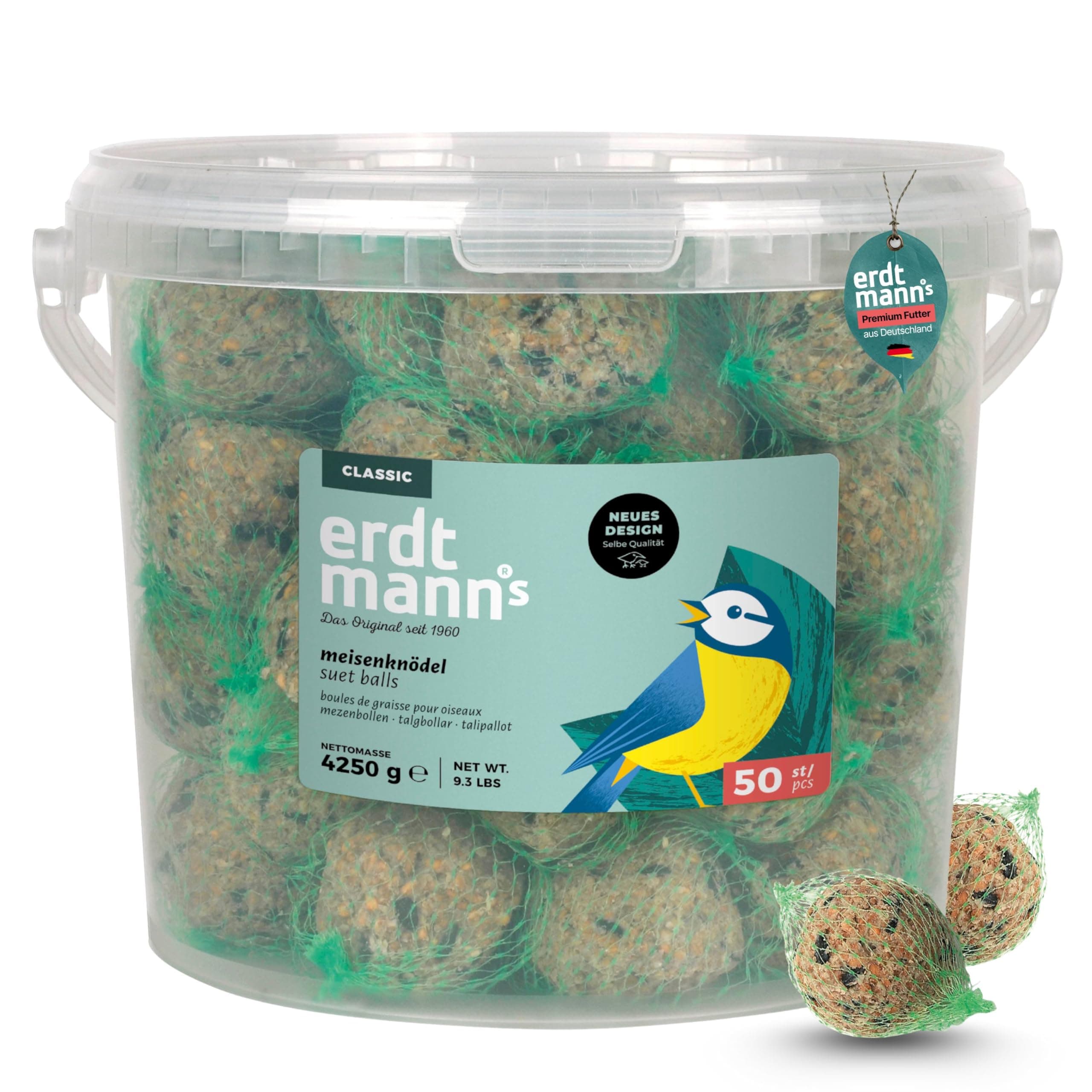 Toulifly Erdtmann Suet Balls Tub, Pack of 50