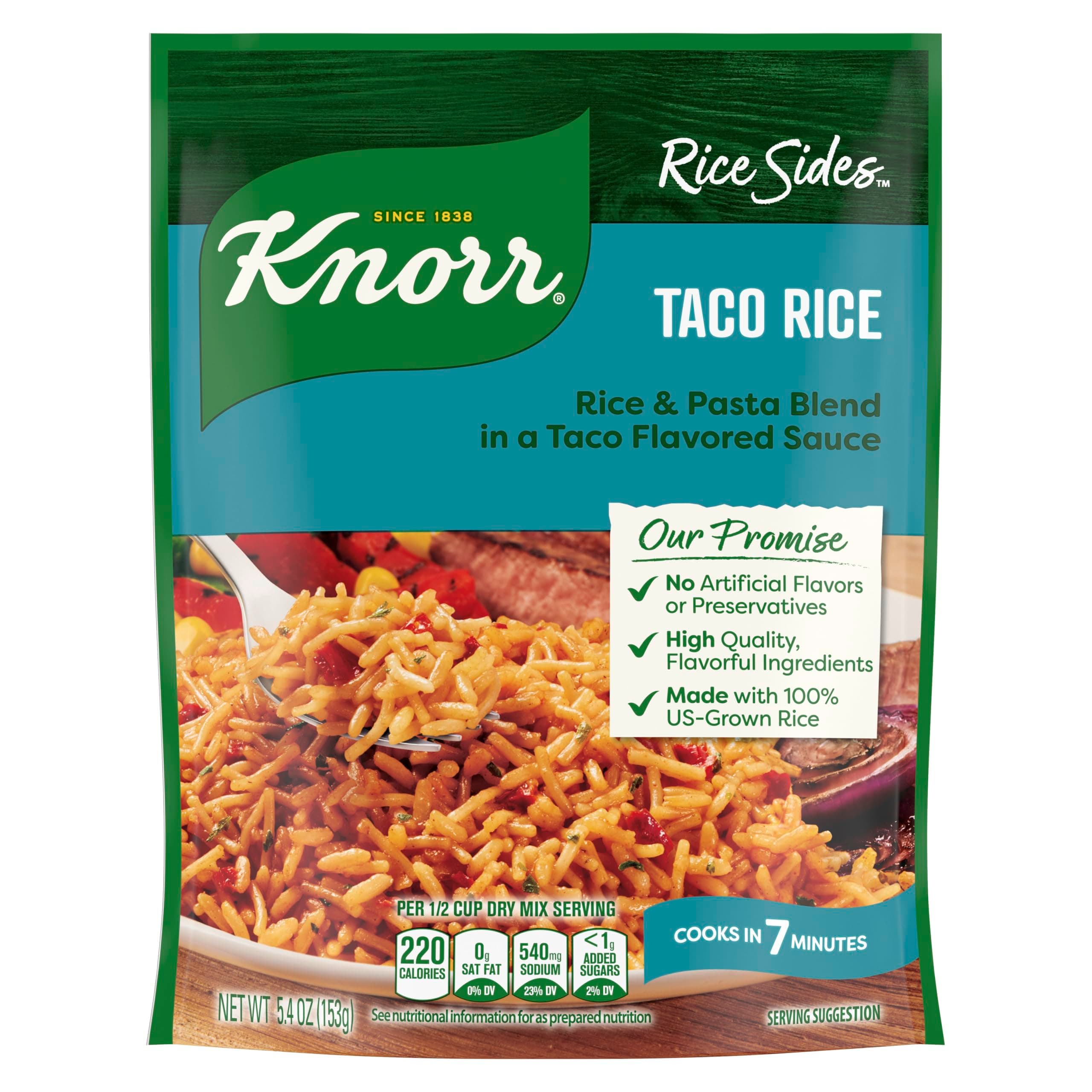 Rice Sides Taco Rice For a Tasty Rice Side Dish No Artificial Flavors or Preservatives, No Added MSG 5.4 oz