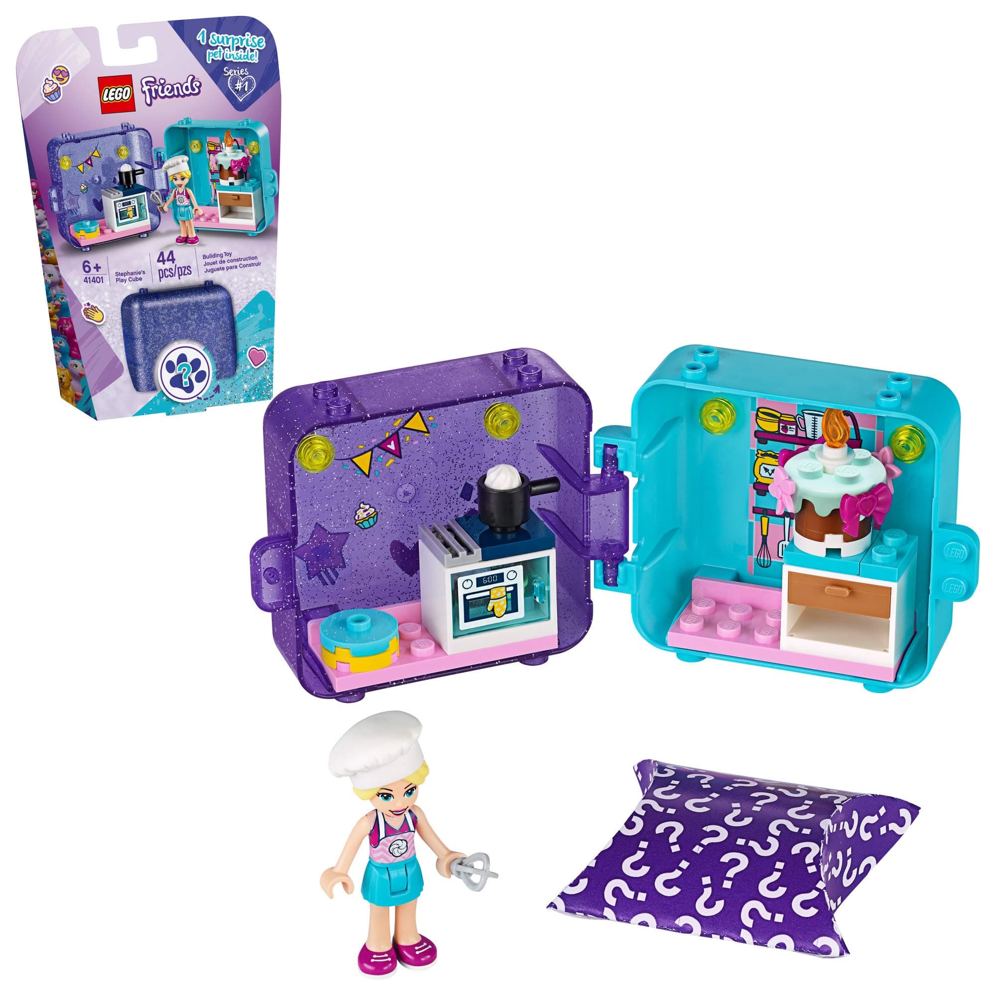 LEGOFriends Stephanie’s Play Cube 41401 Building Kit, with 1 Collectible Mini-Doll Toy Chef; Great for Creative Play, New 2020 (44 Pieces)