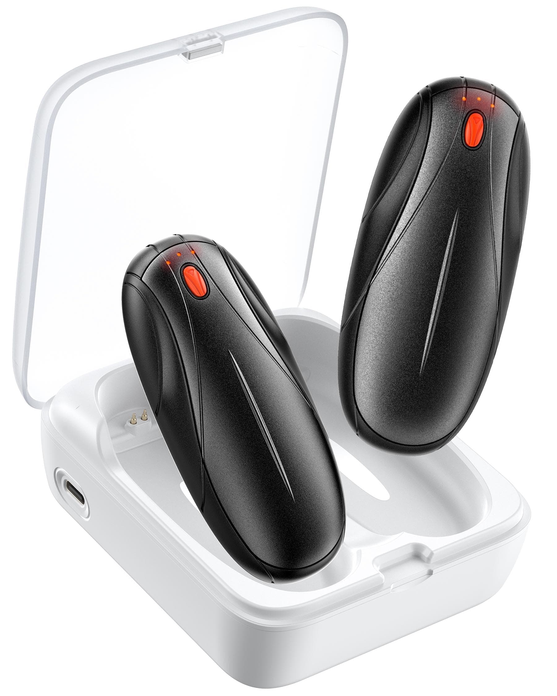 Hand Warmers Rechargeable 2Pack,14000mAh Electric Hand Warmers with Charging Case,Quick Charge Portable Heater,Gifts for Christmas,Winter,Outdoor,Camping,Hunting Accessories