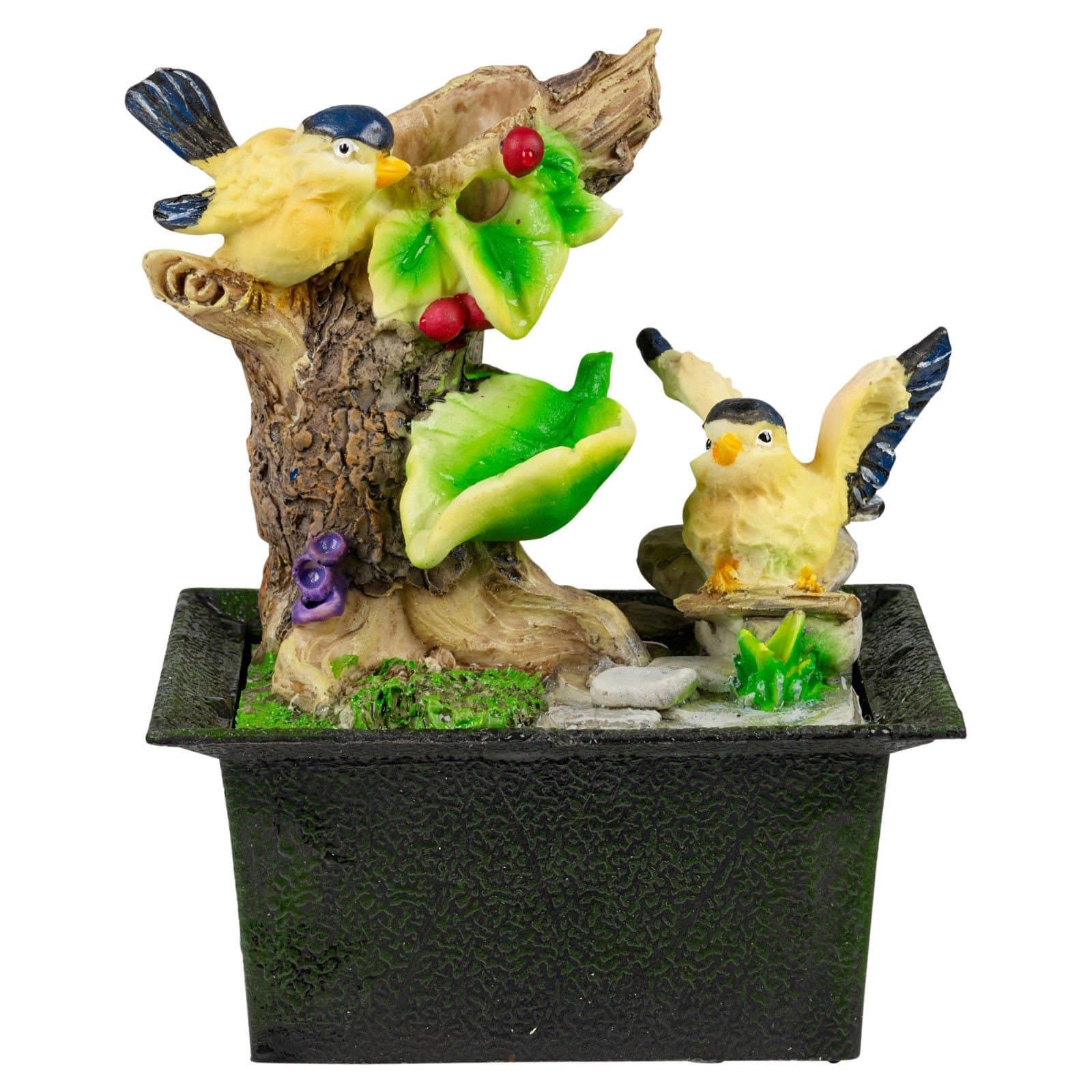 EG Homewares Waterfall Water Fountain Calming Feng Shui Effect Indoor Table Desk Top Feature