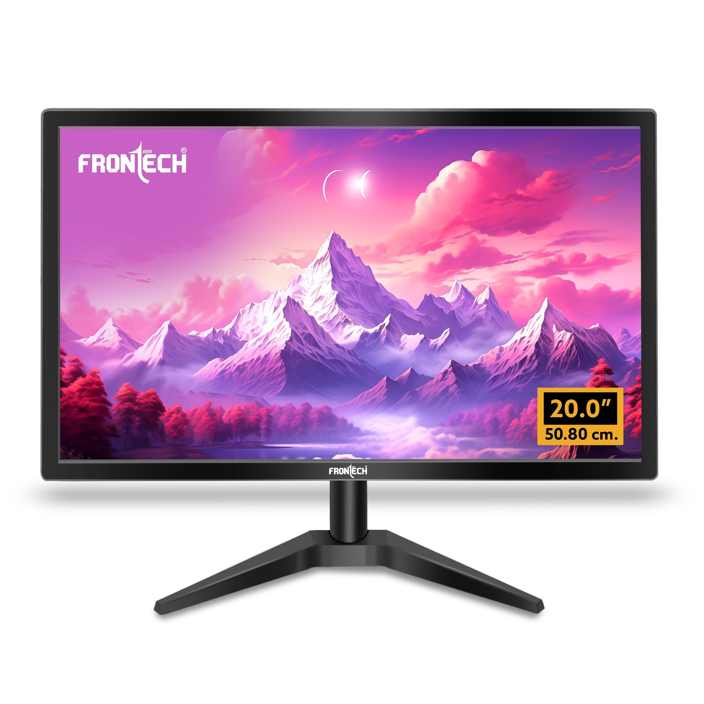 20 Inch (50.8 cm), LED, HD 1600 x 900, 60Hz, Black, 16.7M Colors, Wall Mountable, Slim & Stylish Design, HDMI, VGA, Built-in Power Supply Monitor (MON-0054)