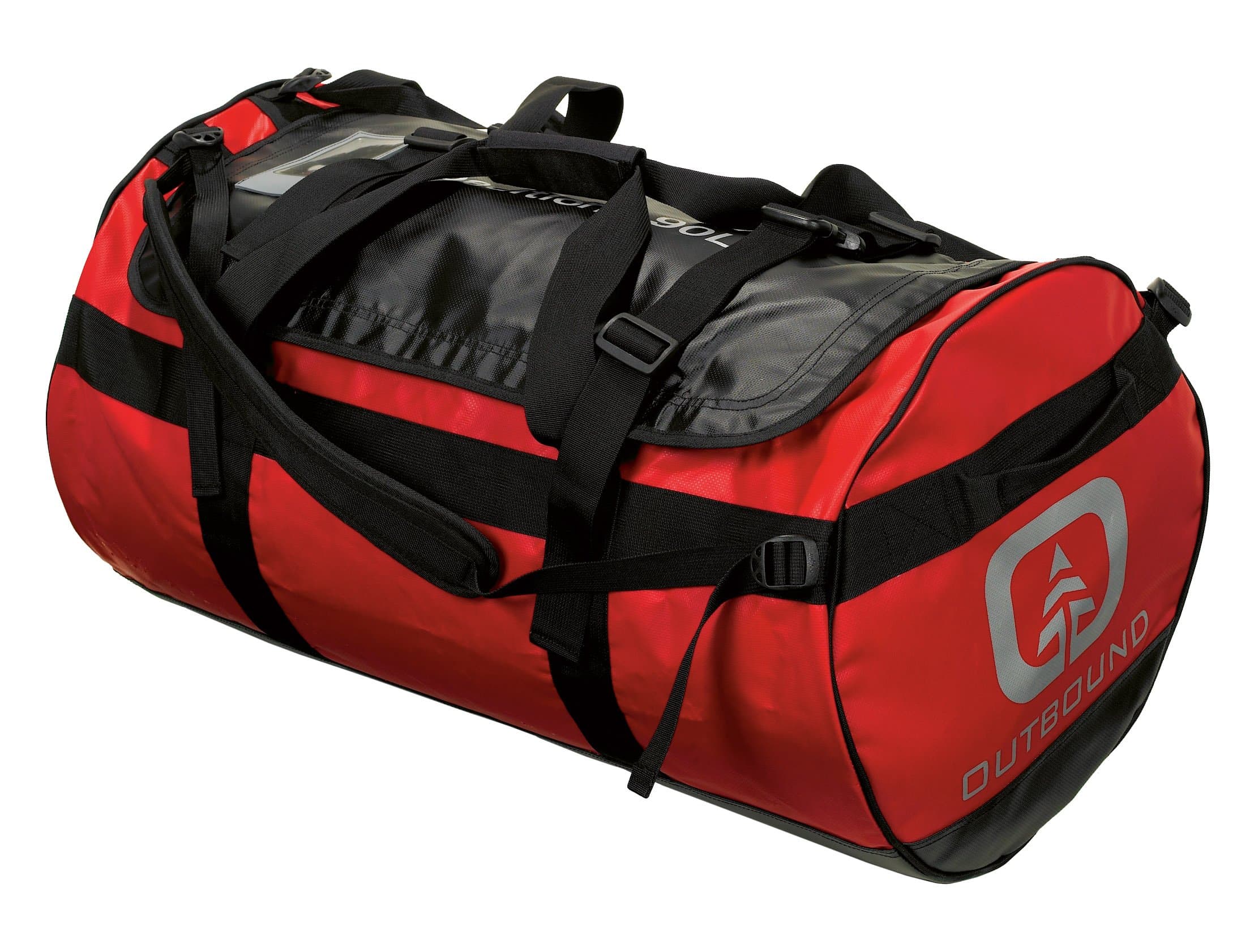 Outbound Heavy Duty PVC Splashproof 90 Liter Expedition Duffle (Red, Large)