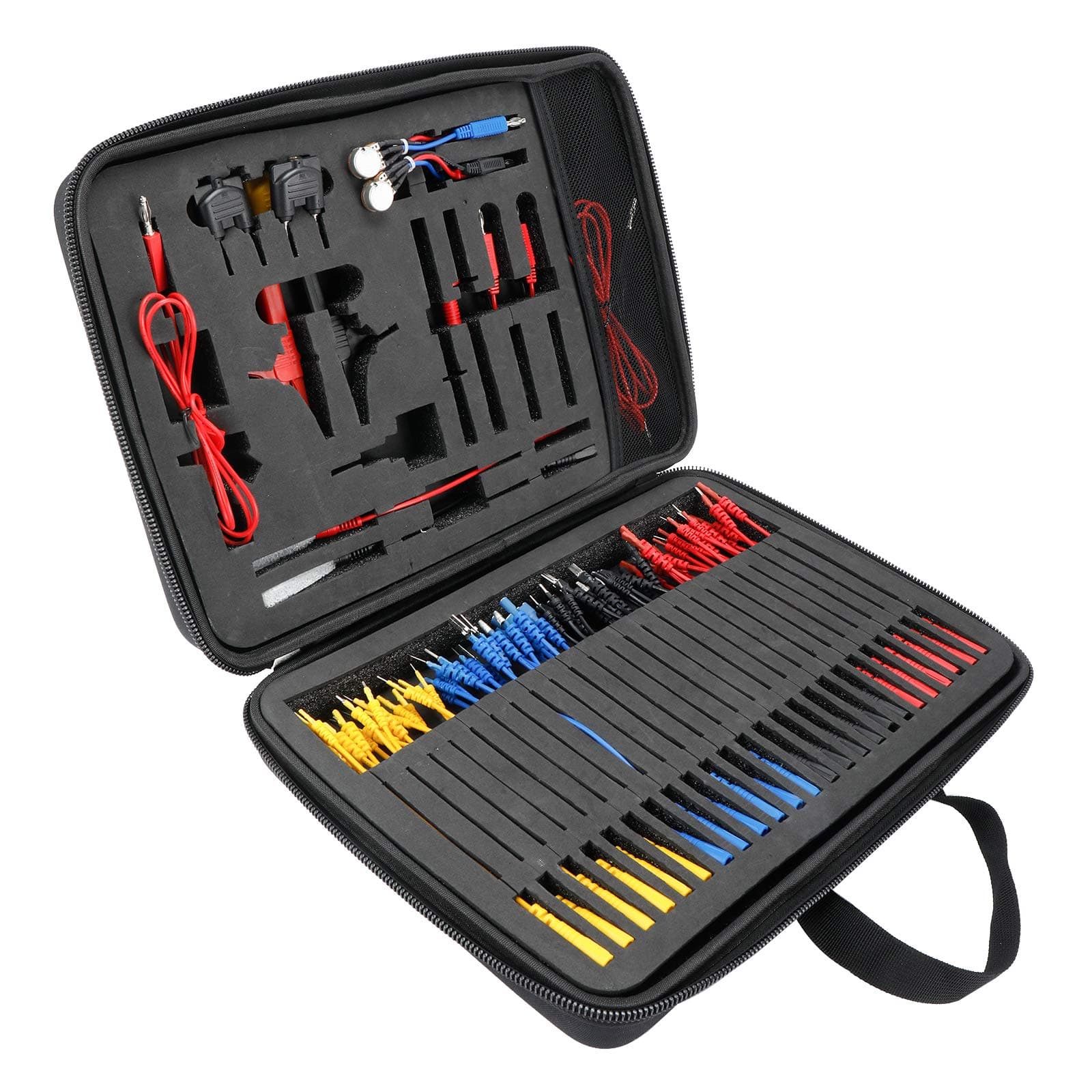 Automotive Circuit Test Leads Kit Multi Function Electrical Testers Diagnostic Tools Wire Connectors Adapter Cables with Carrying Case