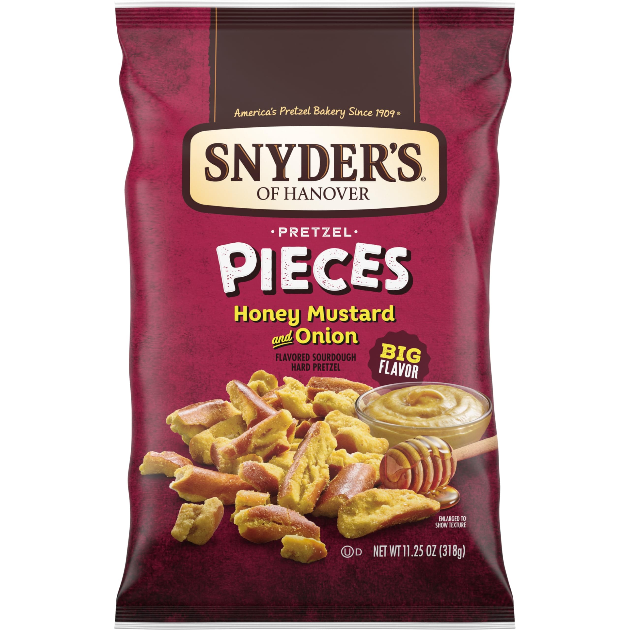 Honey Mustard & Onion Flavored Pretzel Pieces, 11.25 Oz