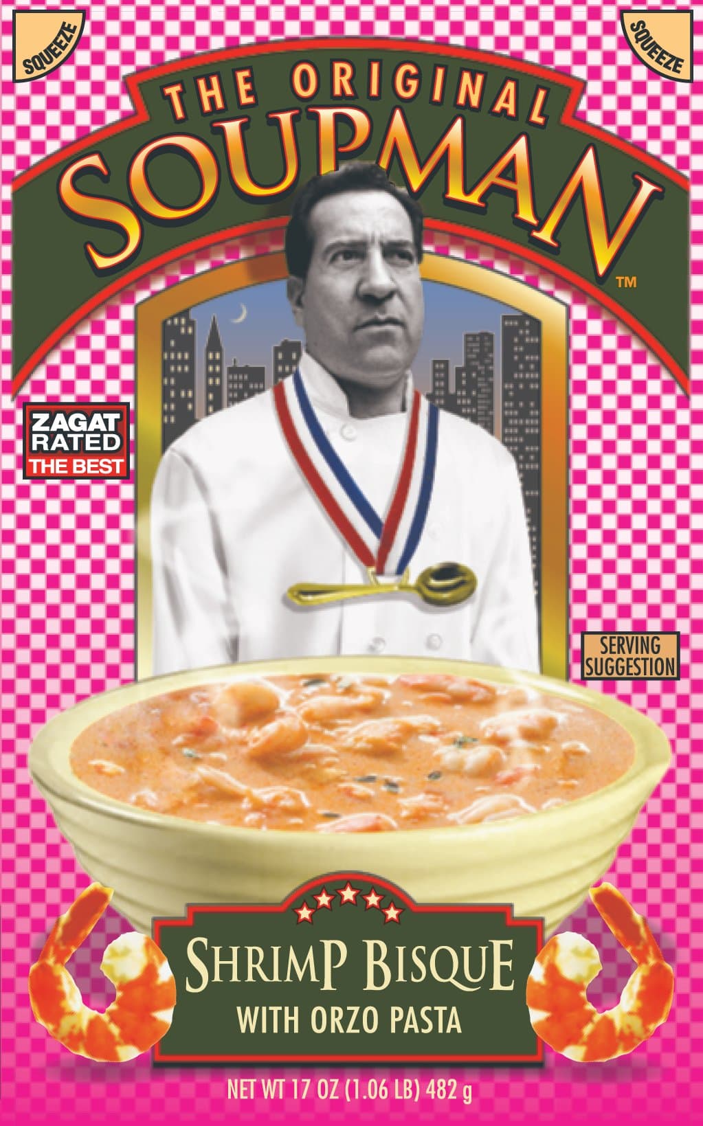 The Original Soupman Shrimp Bisque with Orzo Pasta, 17 Oz (Pack of 6)