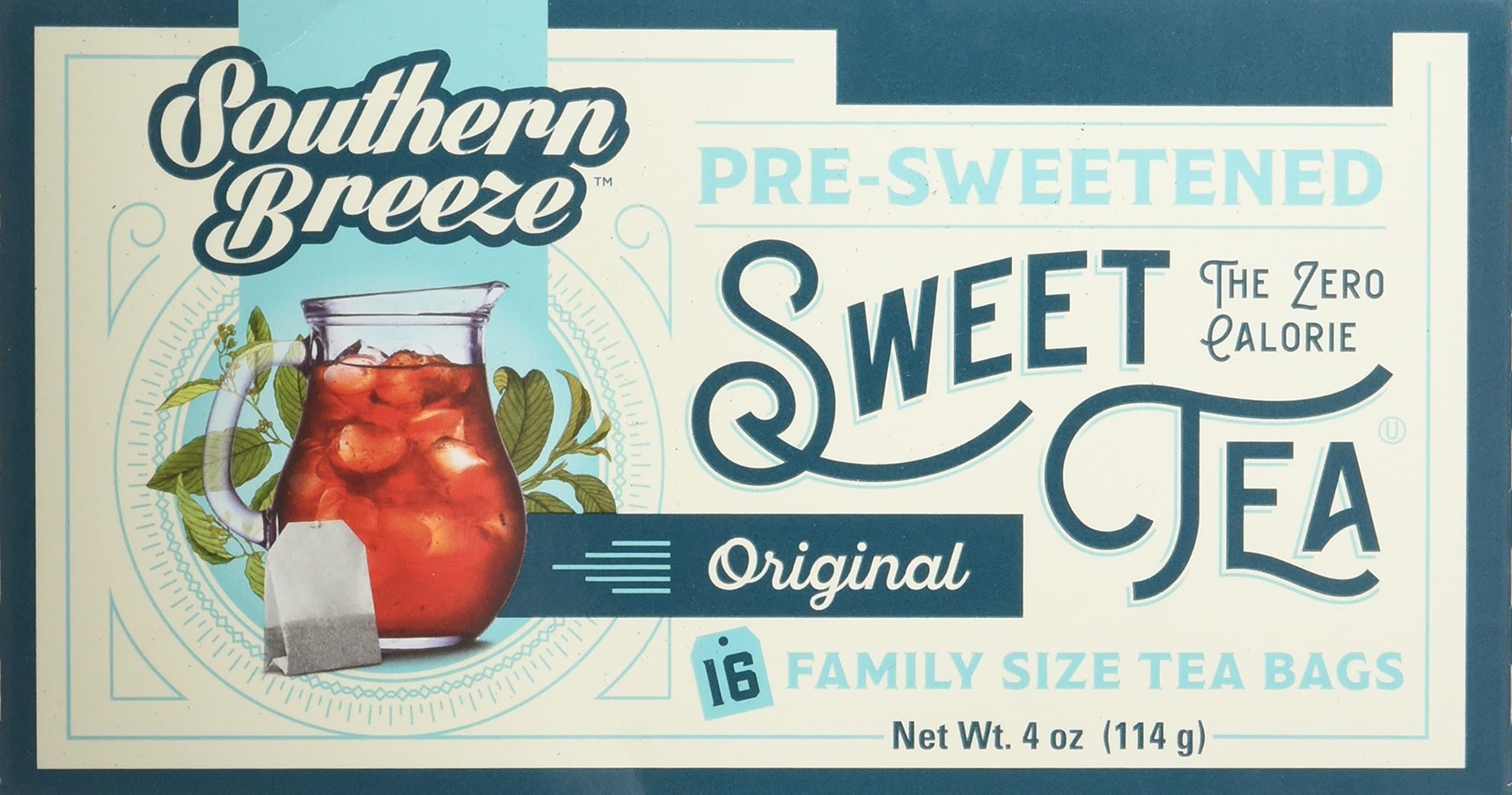 Southern Breeze, Sweet Tea Bags, 16 Count, 4oz Box (Pack of 3) (Choose Flavors Below) (Original Sweet Tea)