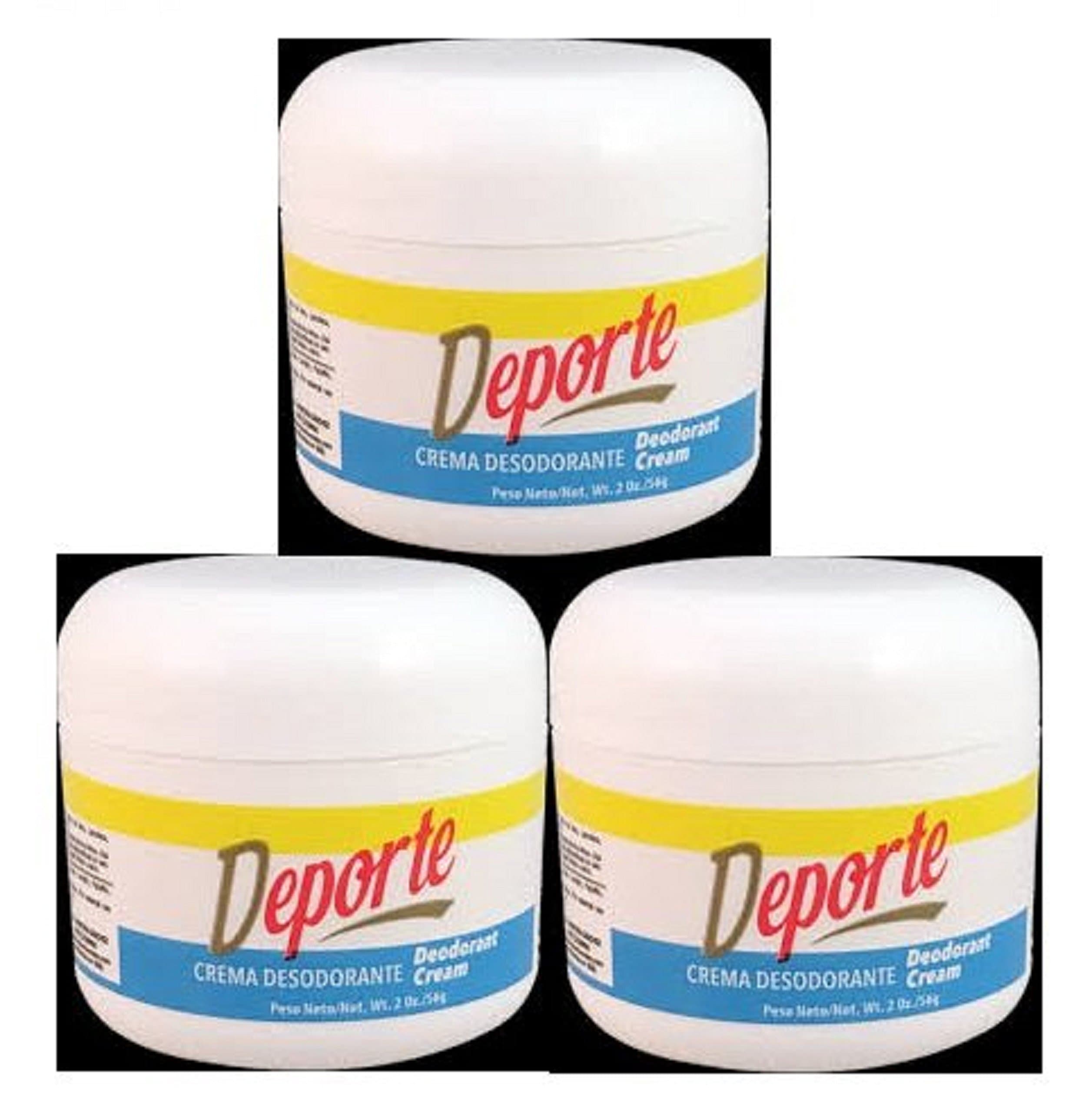 Deporte Crema Desodorante 2oz 3 Piezas