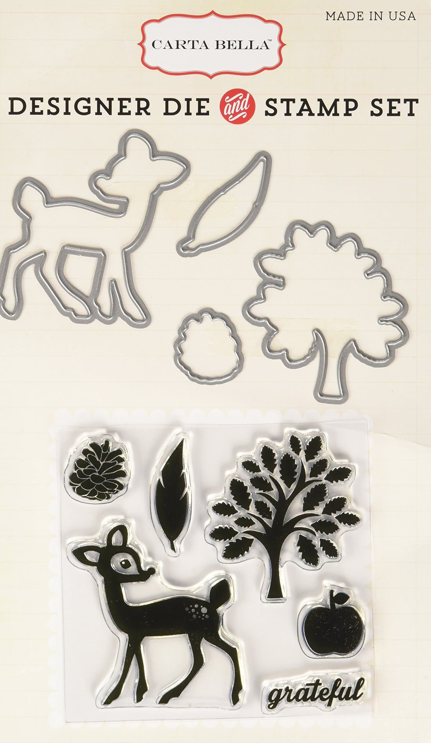Carta Bella Paper Company Grateful Die/Stamp Combo Set