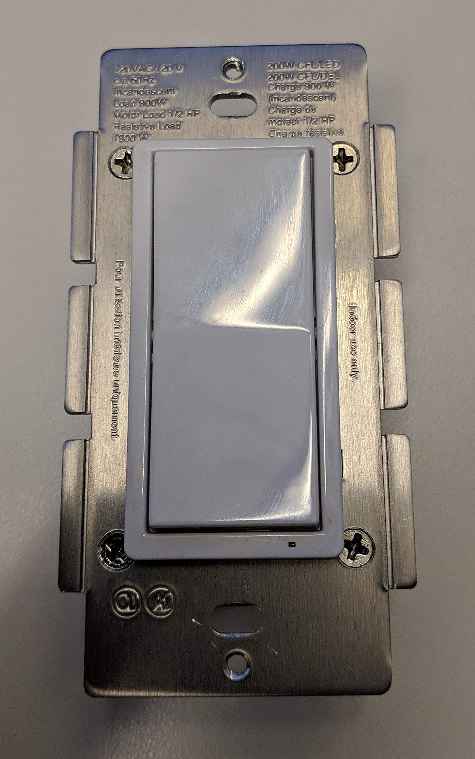 Dragon Tech WS-100 - Z-Wave Plus - Wall Mount On/Off Switch