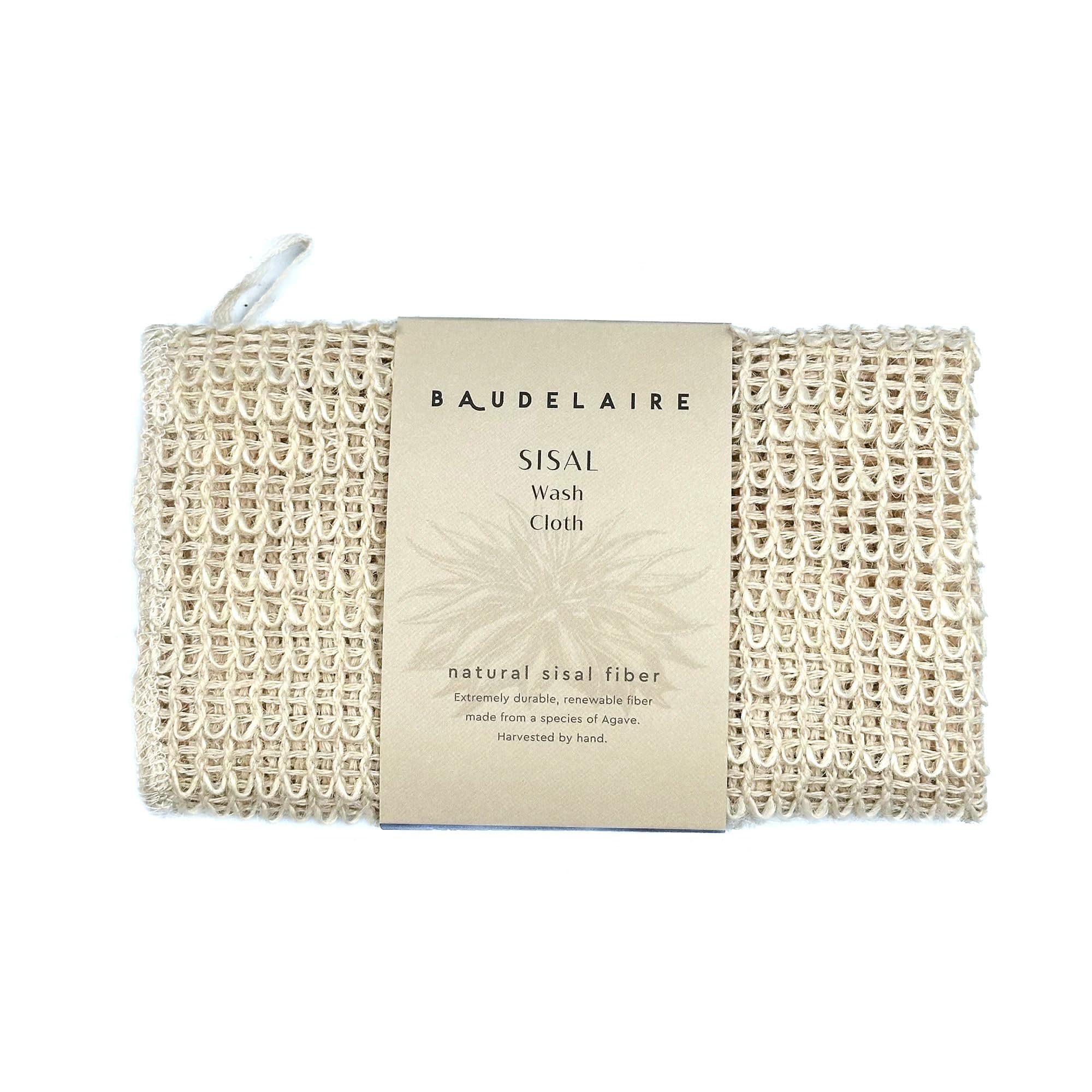 Baudelaire Sisal Exfoliating Wash Cloth – Gentle & Natural Skincare