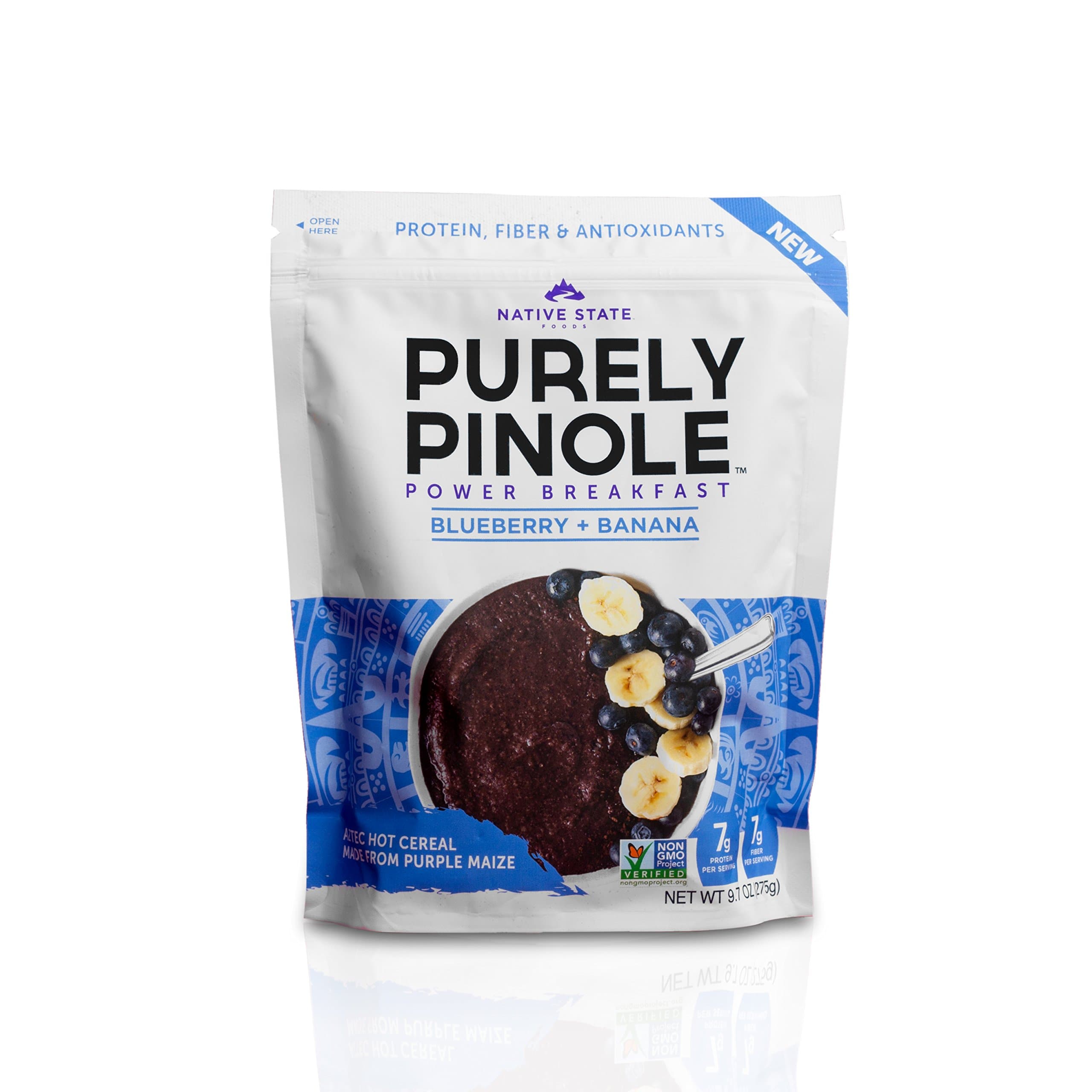 Native State Foods Purely Pinole Power Cereal, Blueberry Plus Banana, 9.7 oz.