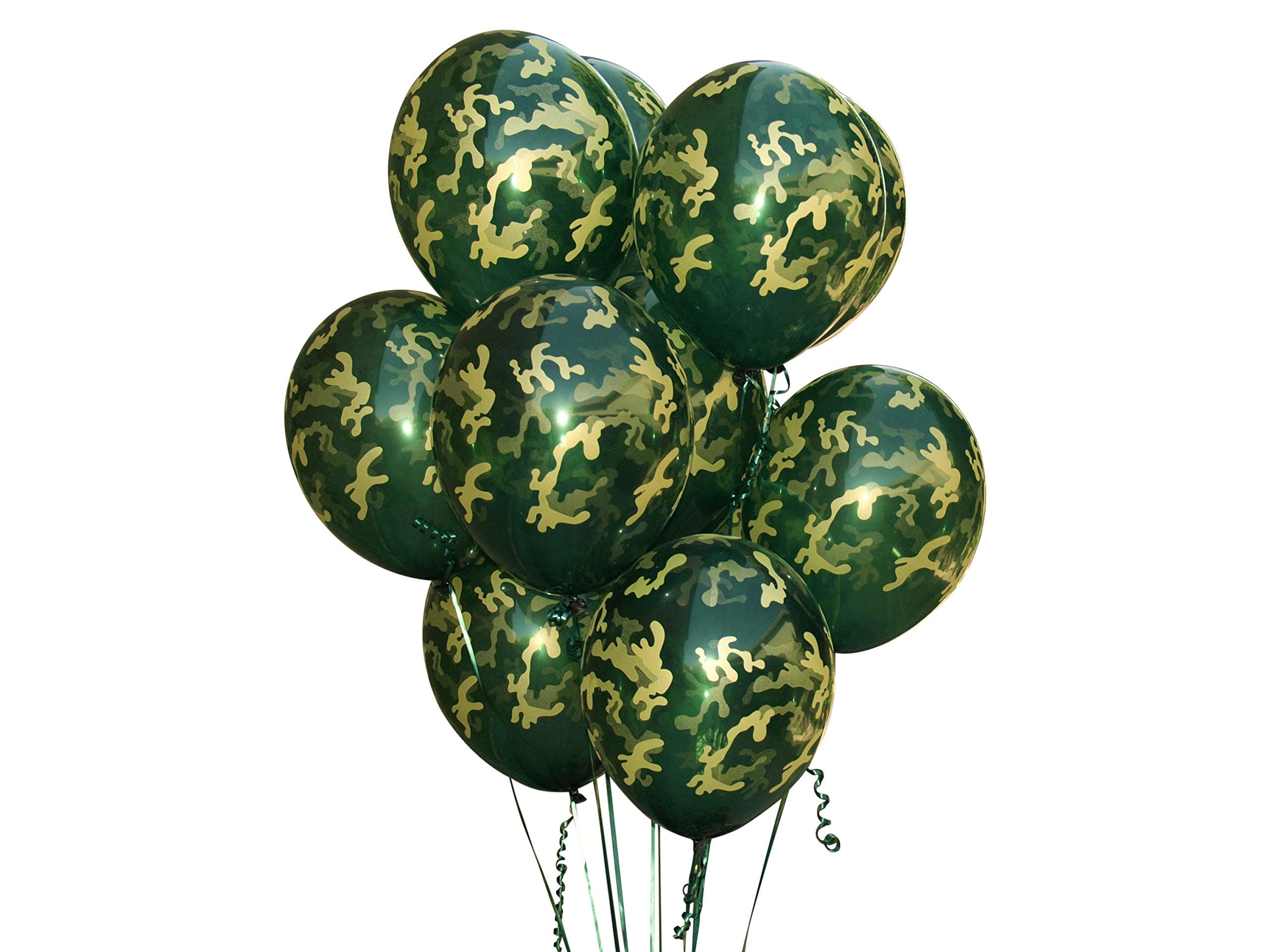 Camo Balloons. Army Party Decorations - Military Going Away Party, Or Welcome Home Celebration - Retirement, Camping Themed Birthday, or Hunting Party (Camo, 24, Balloons)