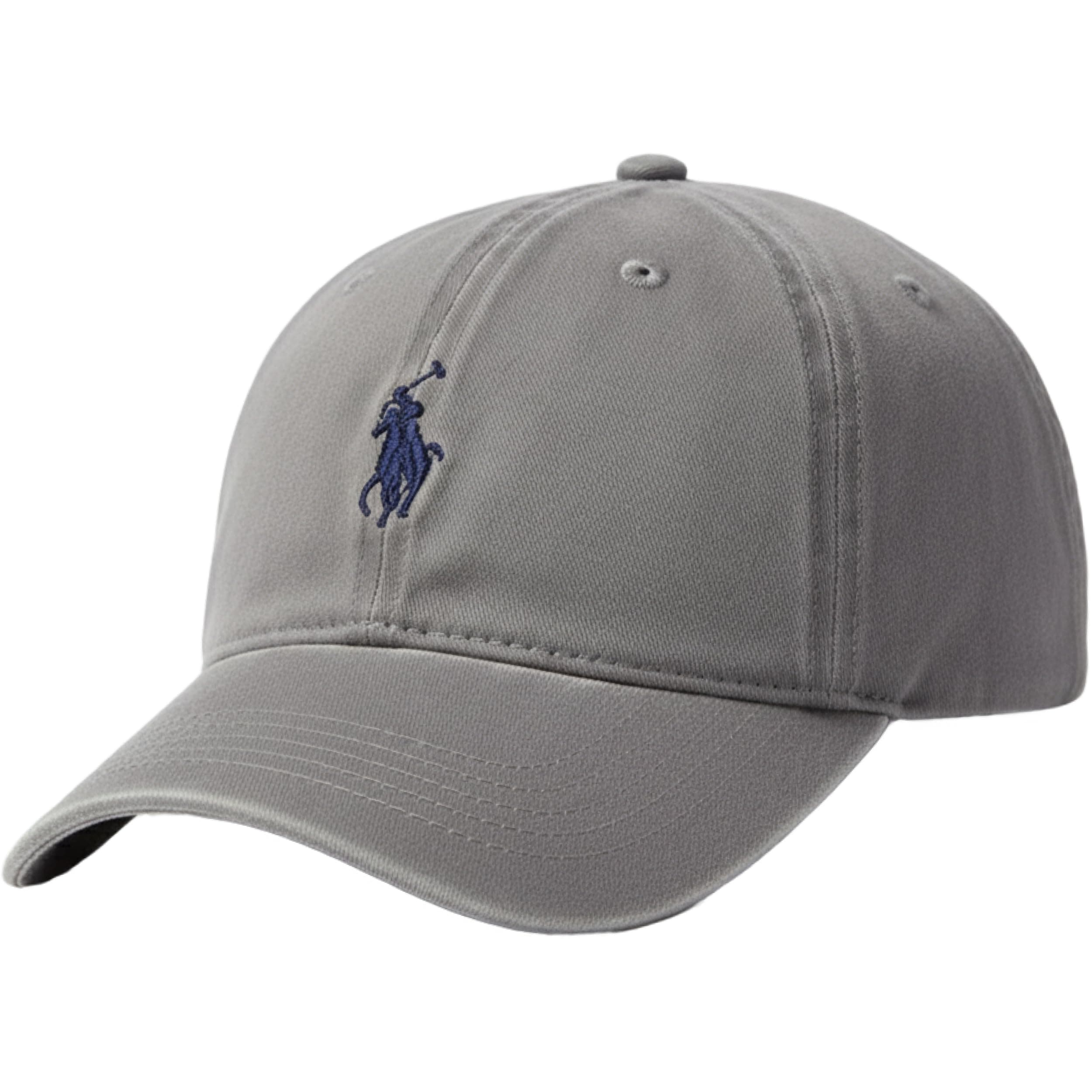 Men's Mens Washed Twill Cotton Adjustable Baseball Hat with Pony Logo and Curved Brim Baseball Cap